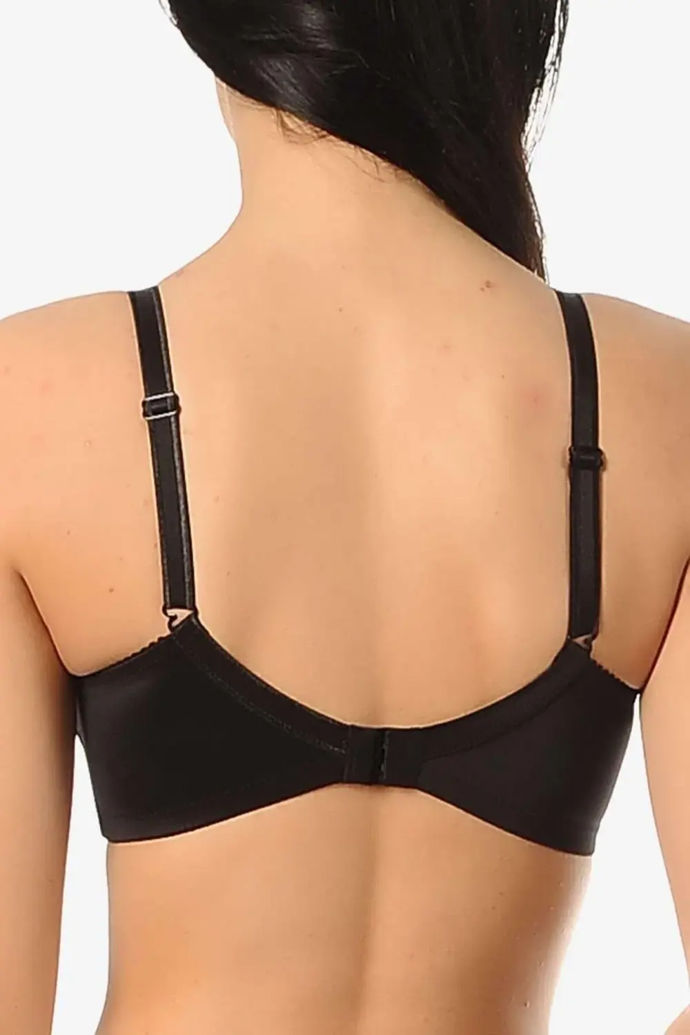 Kadın Siyah Dantelli Balensiz Telsiz Toparlayıcı Minimiser Sütyen