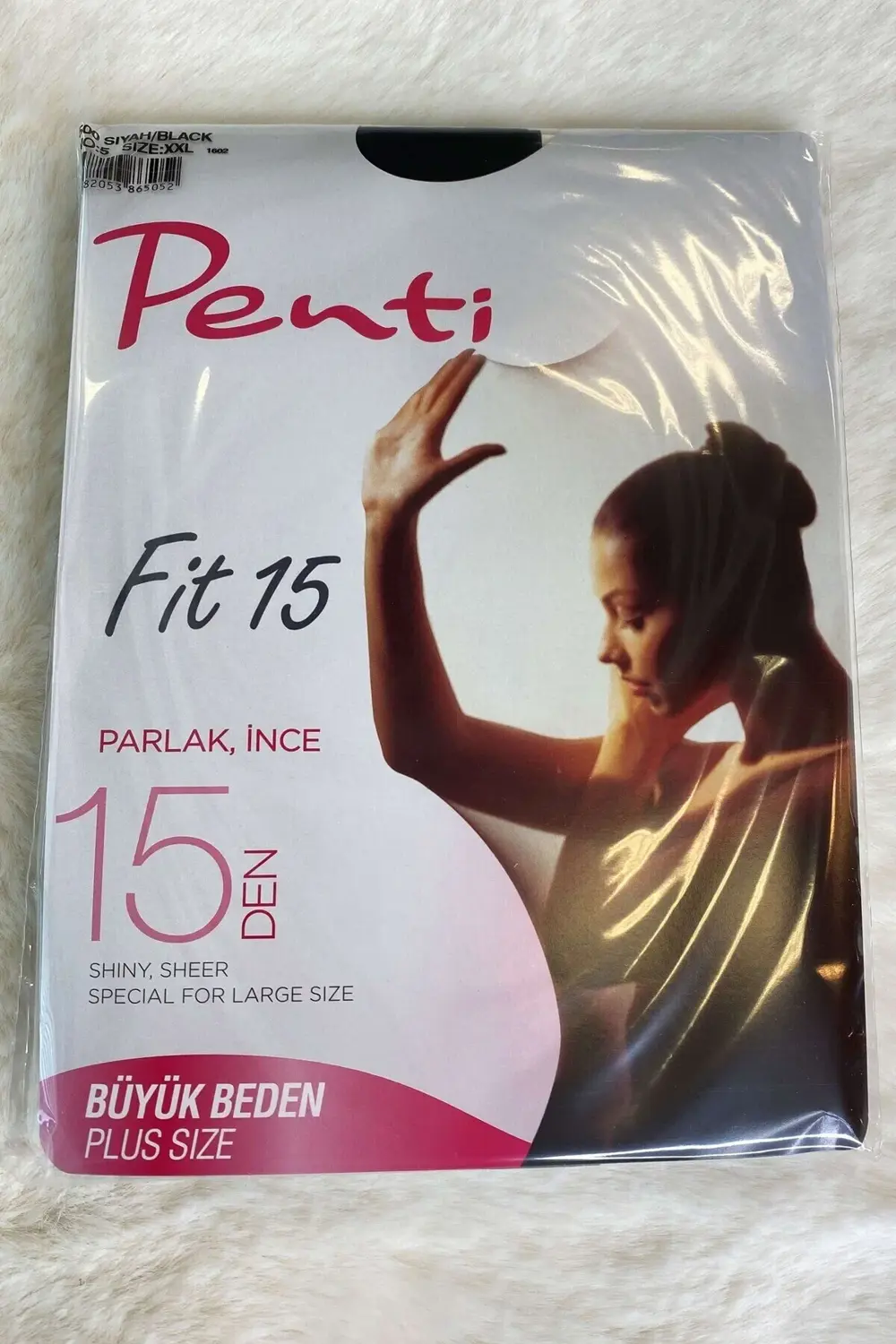 Kadın Siyah Fit 15 Külotlu Çorap.