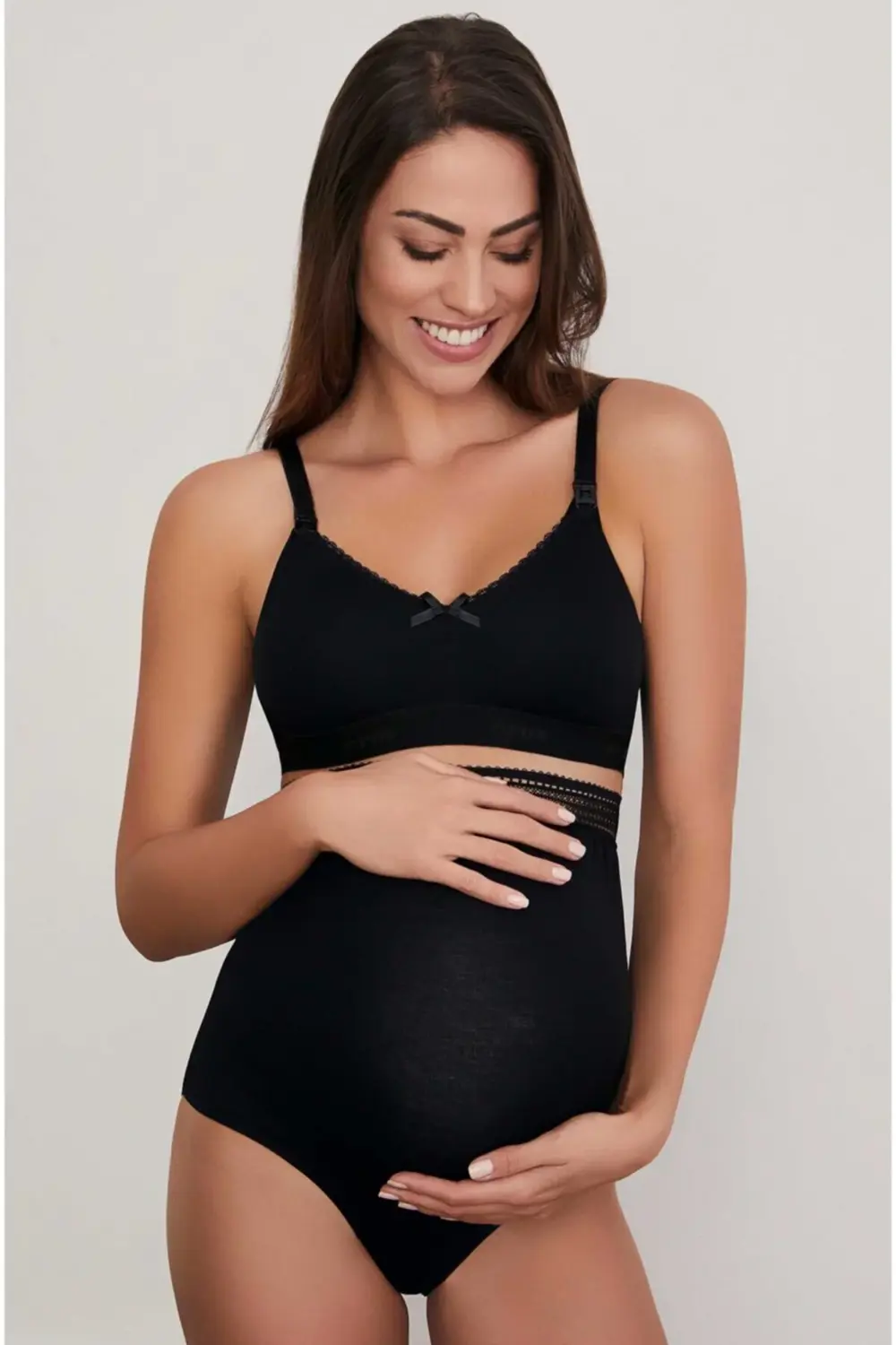 Kadın Siyah Hamile Külodu