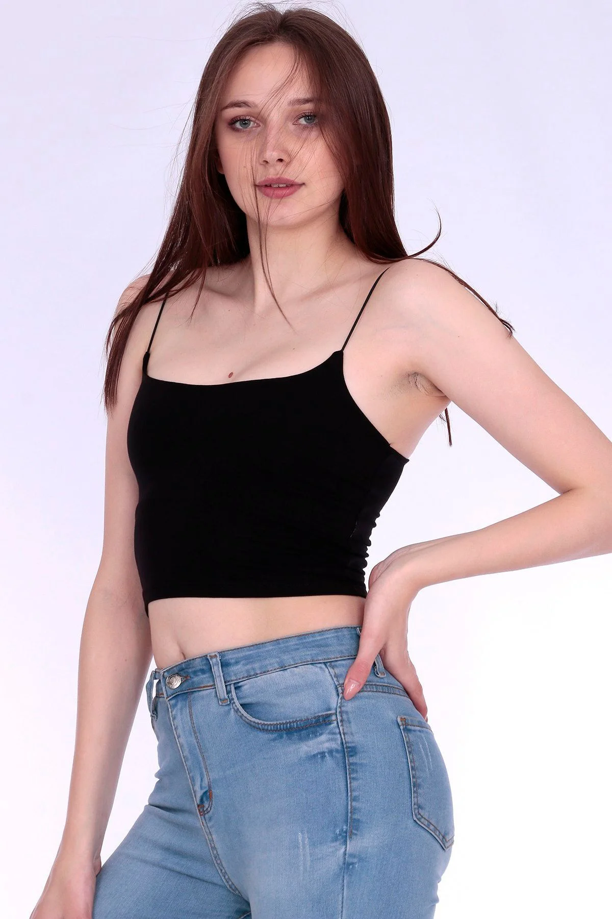 Kadın Siyah Ip Askılı Crop Fit Bluz Fiyatı, Yorumları ve Özellikleri