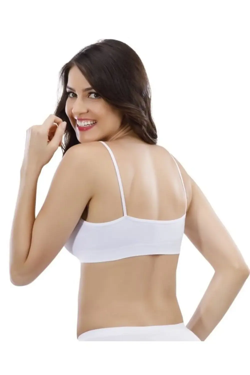 Kadın Siyah Ip Askılı Seamless Dikişsiz Büstiyer Yeni Sezon (1 Ad