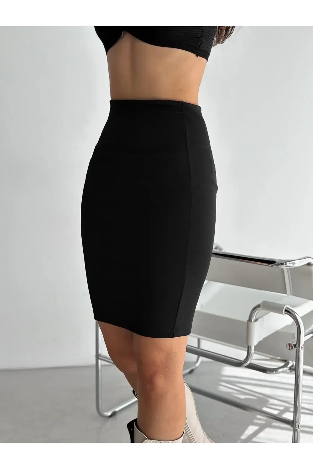 Kadın Siyah Kalem Etek