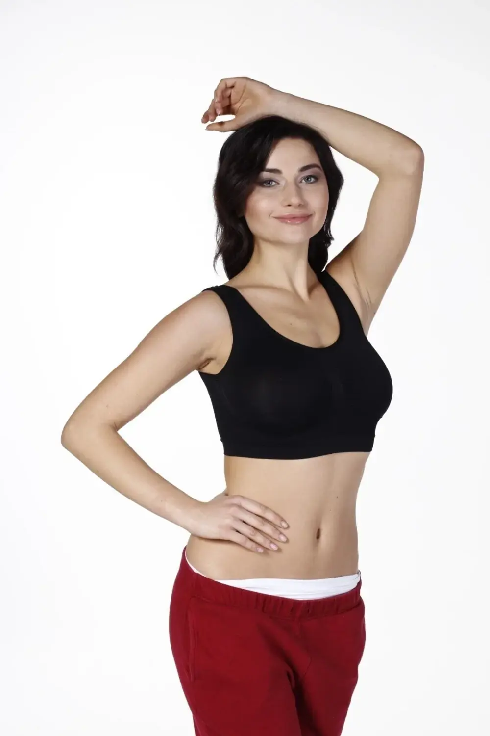 Kadın Siyah Kalın Askılı Büstiyer 5318