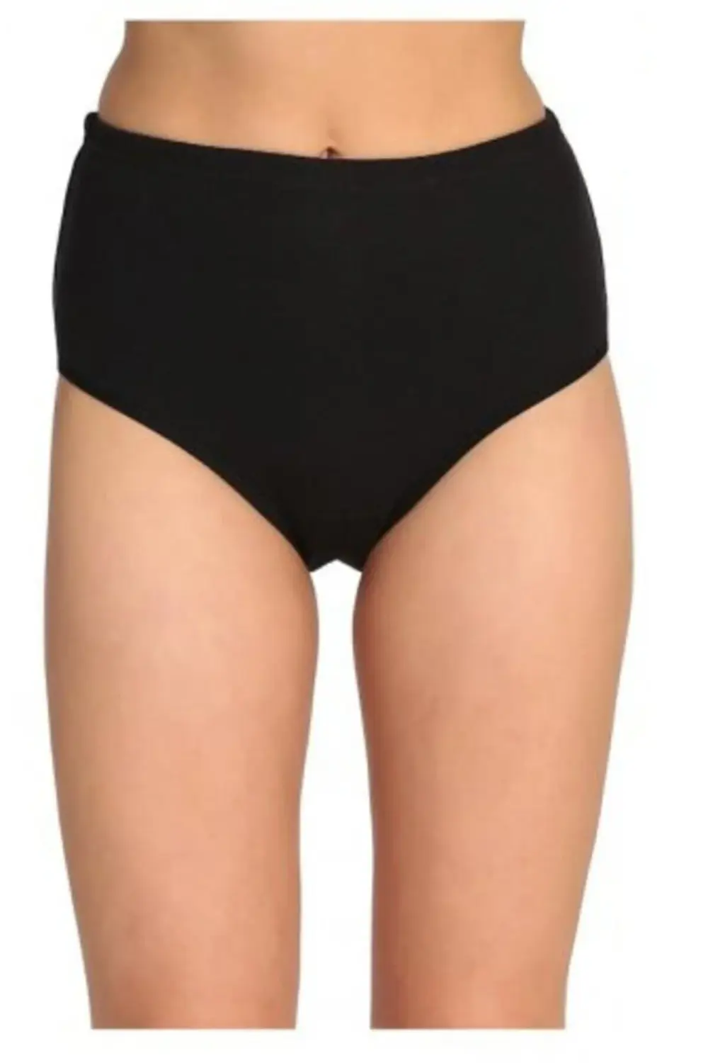Kadın Siyah Külot Dikişsiz Yüksek Bel Bato Slip 5205