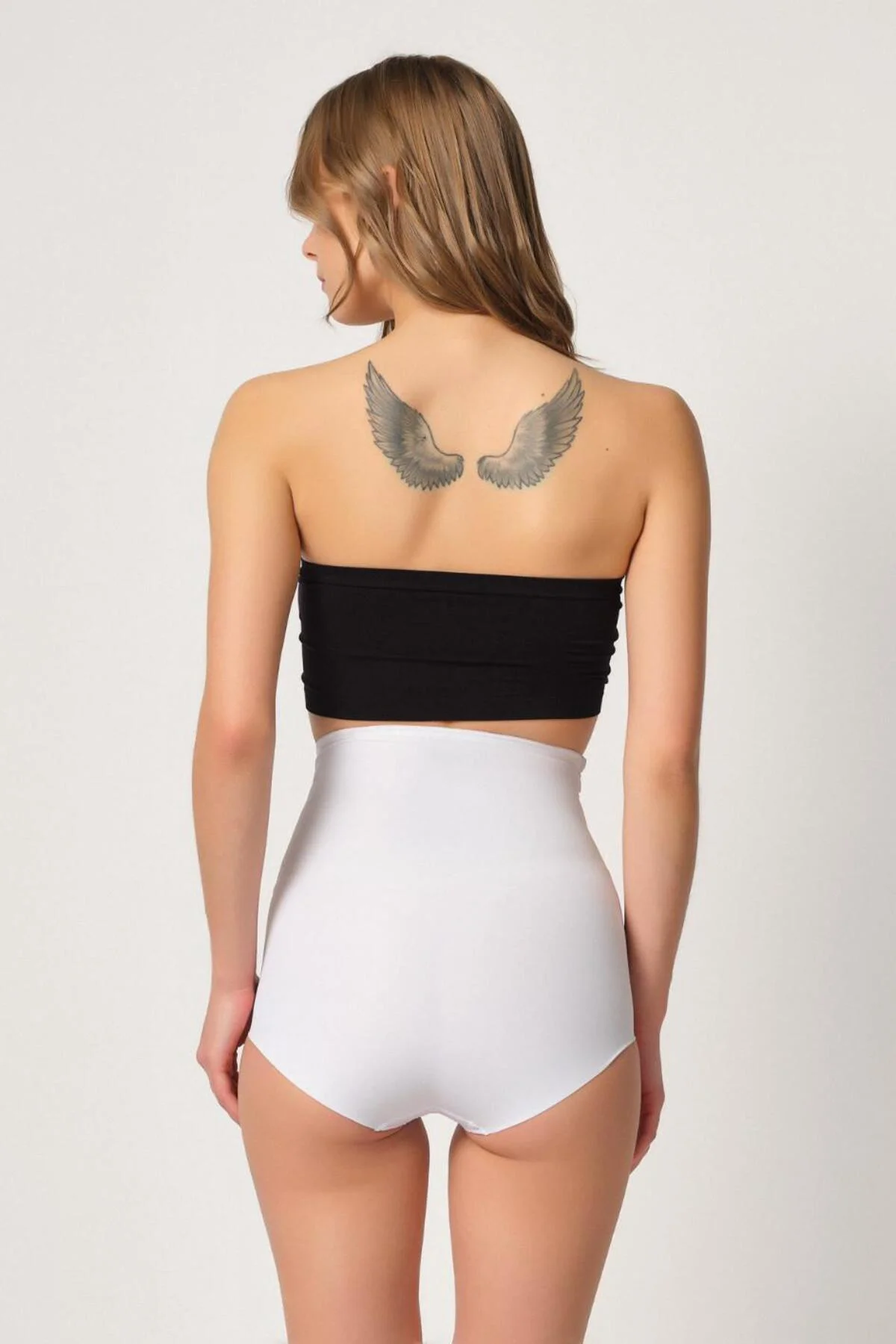 BEYAZ MI 2842 Lazer Dantelli Slip Korse