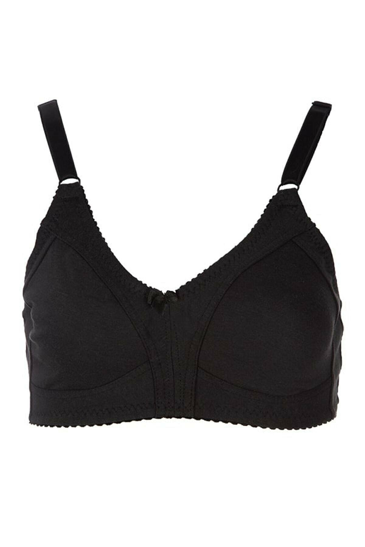 Giyimsepeti Kadın Siyah Penye Toparlayıcı Kadın Dikişsiz Sütyen