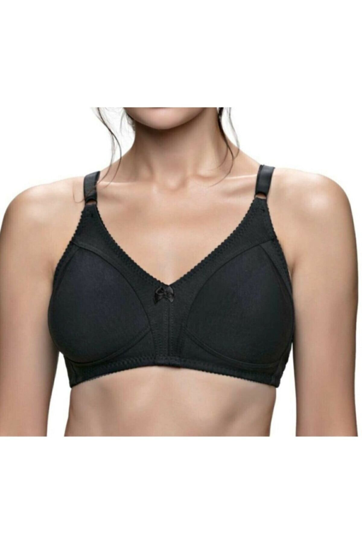 Giyimsepeti Kadın Siyah Penye Toparlayıcı Kadın Dikişsiz Sütyen