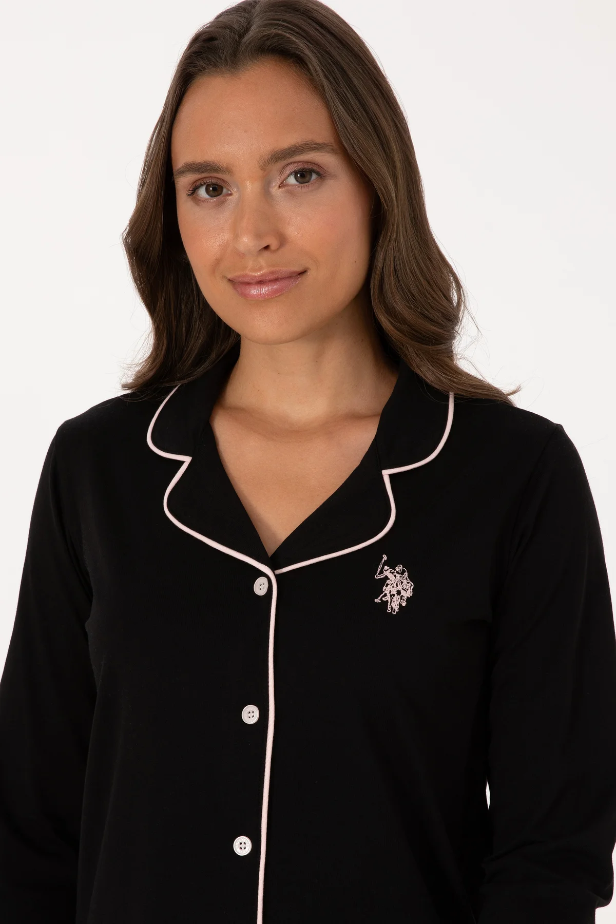 Kadın Siyah Pijama Takımı 50318815-VR046