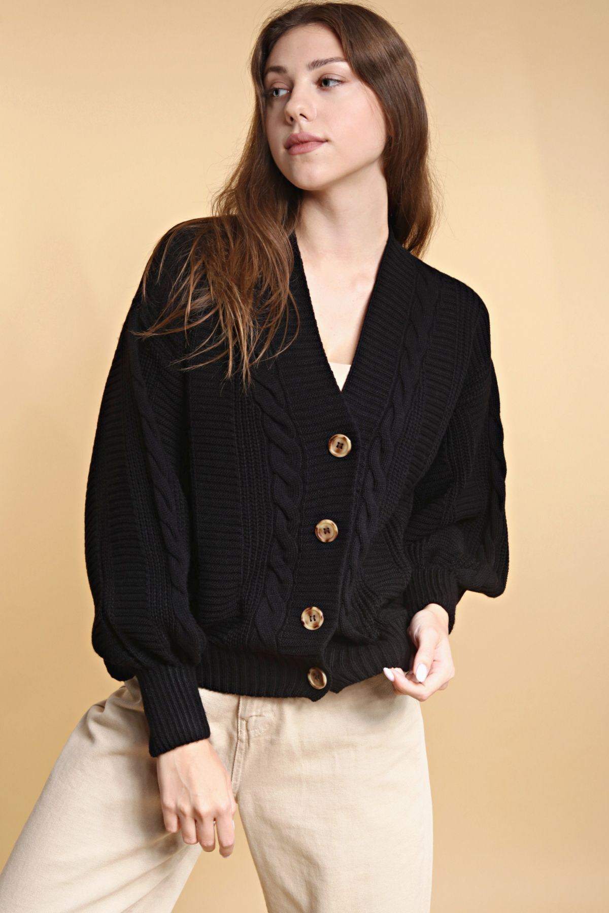 Dreamlike Saç Örgülü Triko Hırka