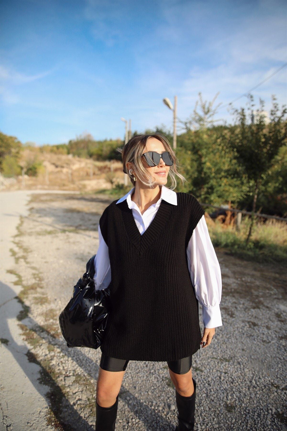 Modalüx Kadin Siyah Süveter