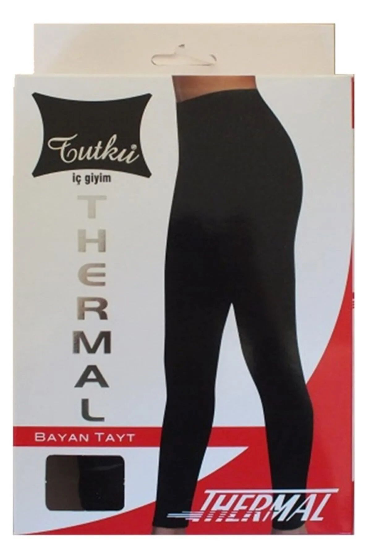 Kadın Siyah Thermal Tayt