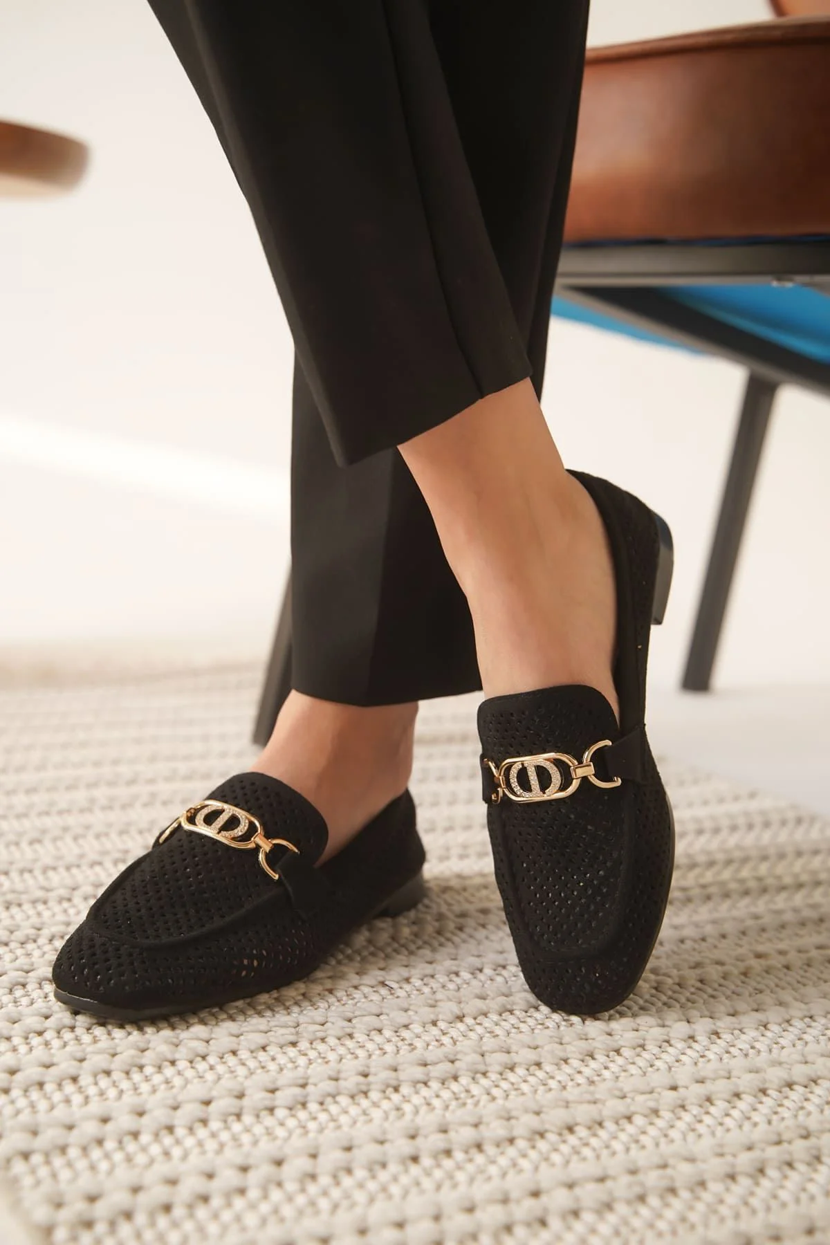 Kadın Siyah Toka Detaylı Ayakkabı TR27MS02A