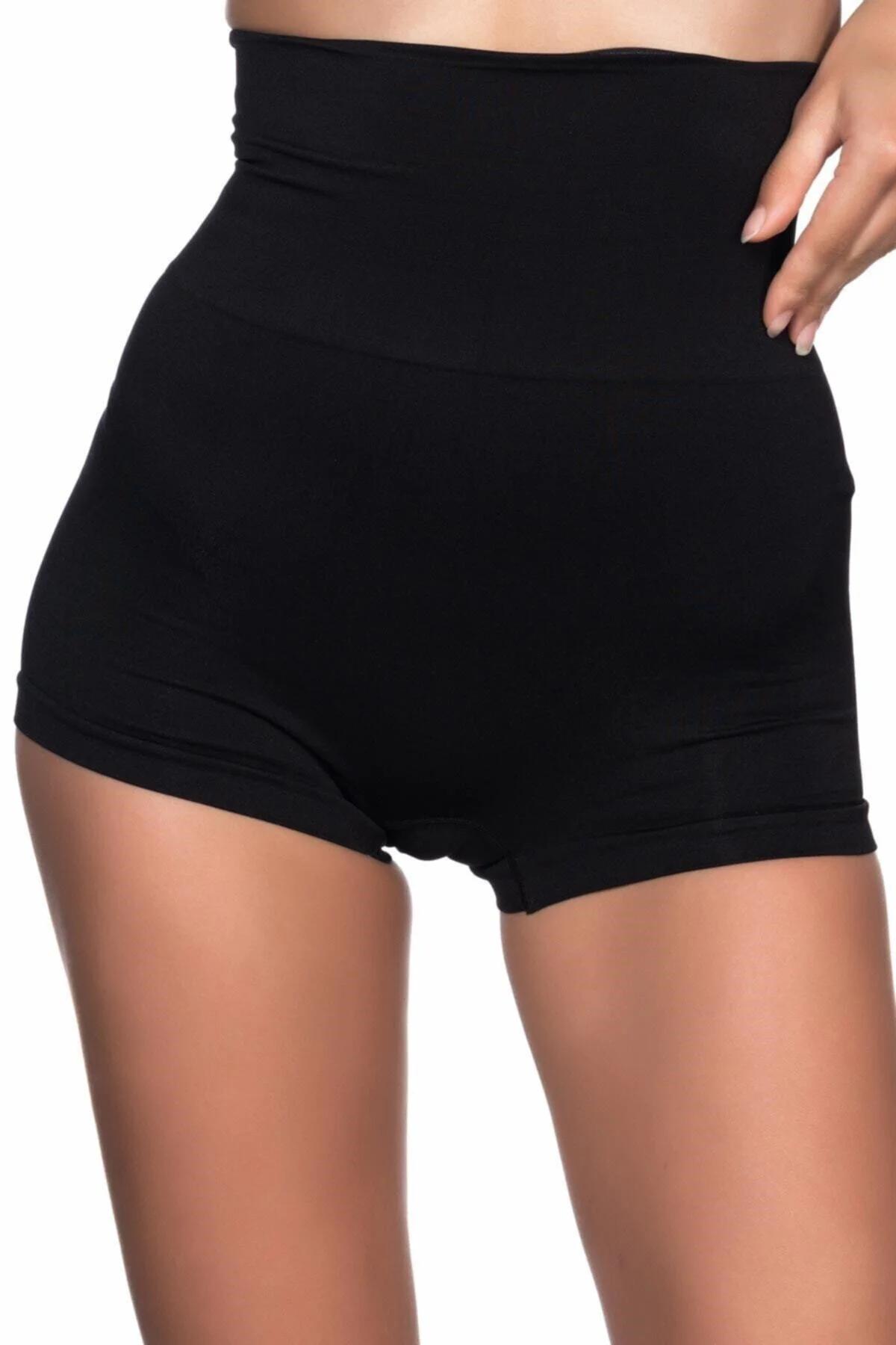 Kadın Siyah Toparlayıcı Double Boxer Korse Yeni Sezon
