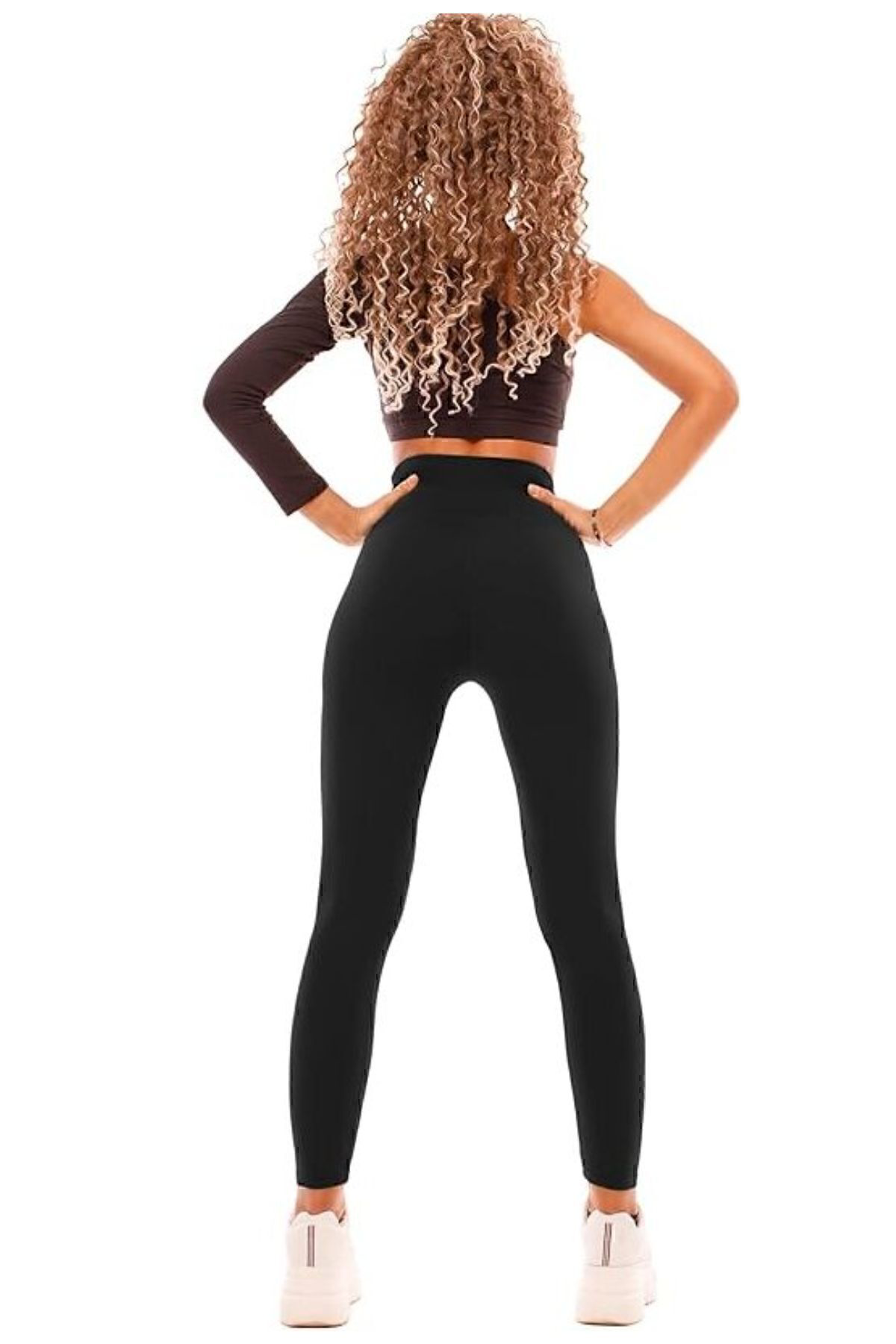 Kadın Siyah Yüksek Bel Toparlayıcı Sıkılaştırıcı Günlük Ve Spor G