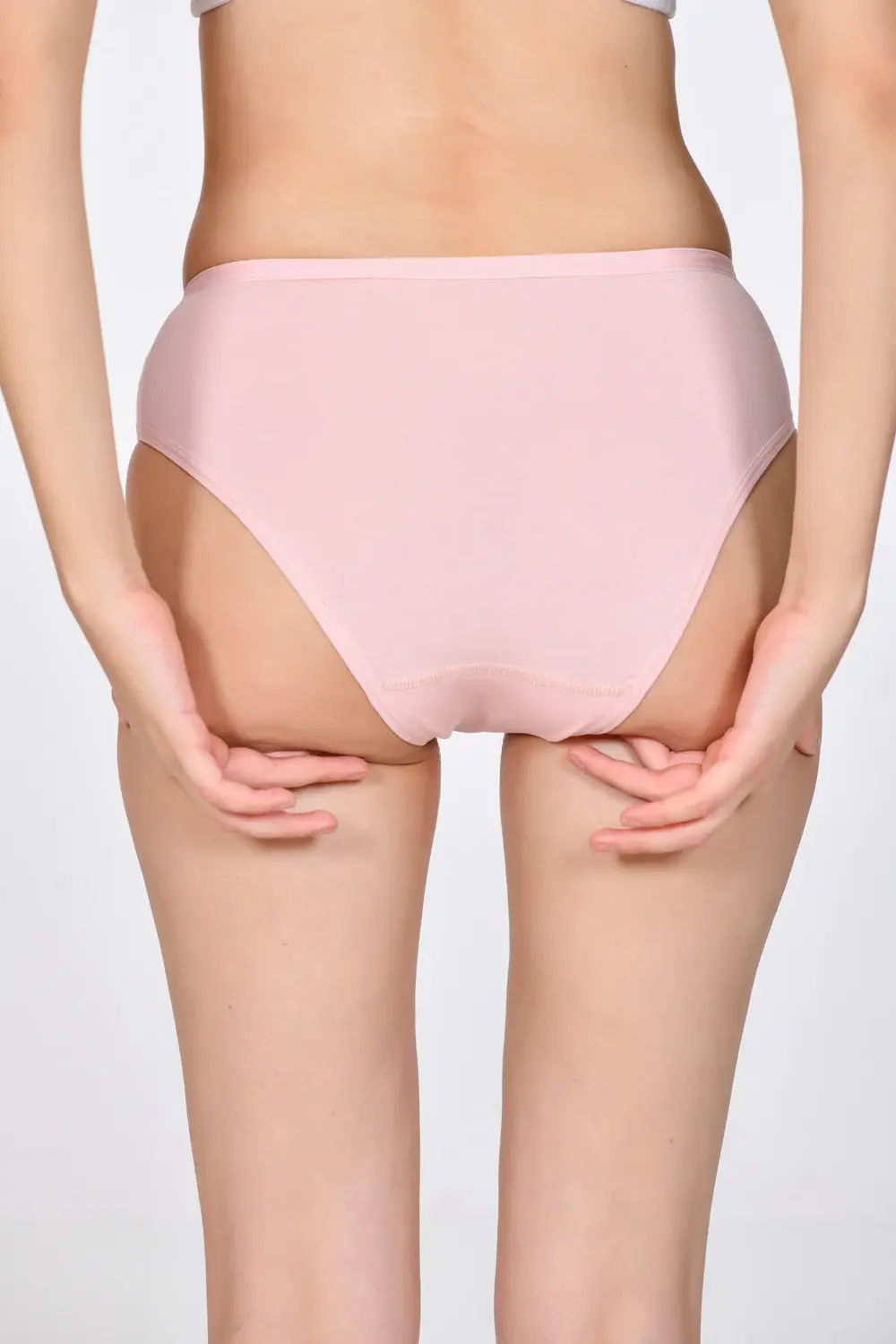 Kadın Slip Külot Pudra Pembe Rengi 4'lü paket