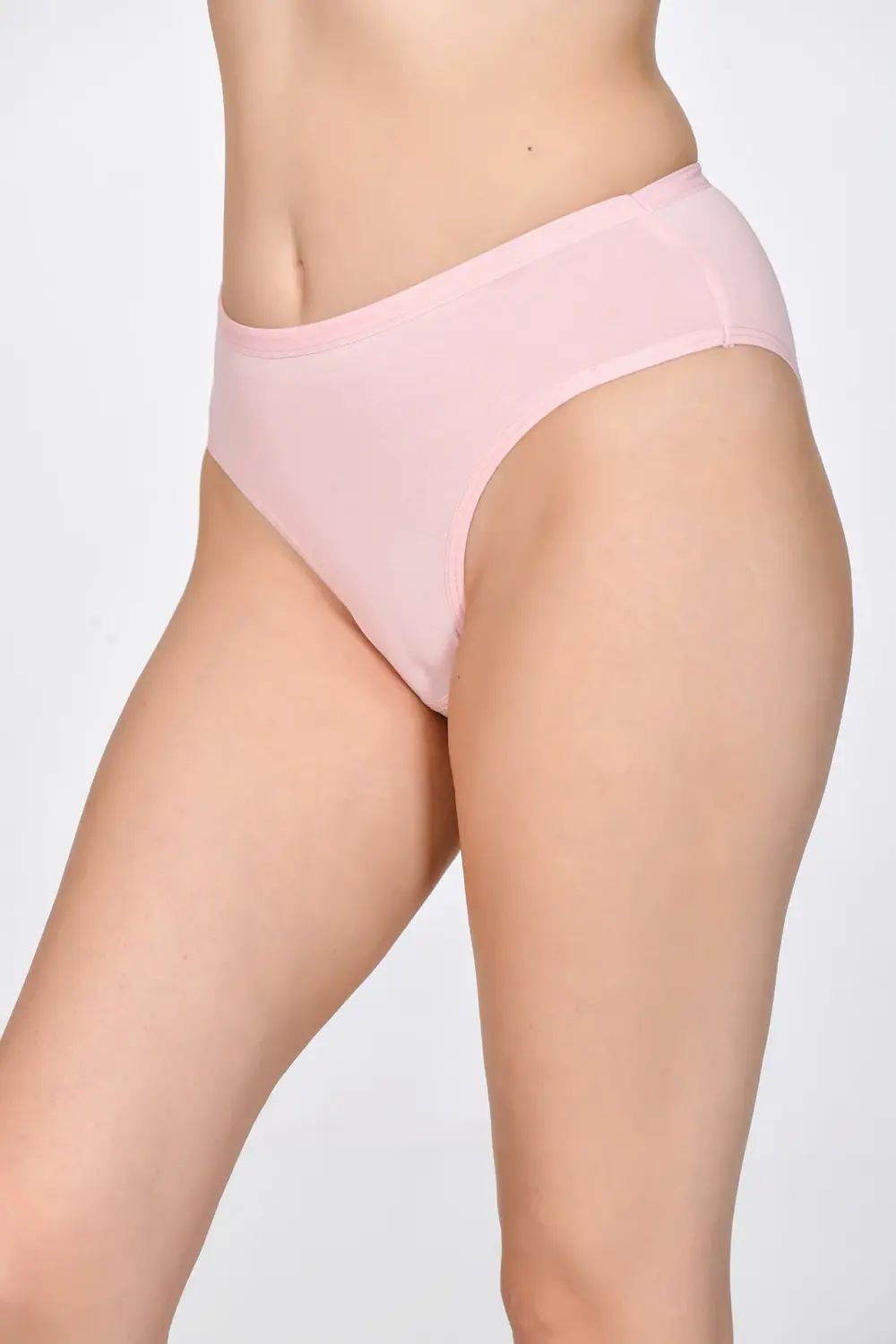 Kadın Slip Külot Pudra Pembe Rengi 4'lü paket