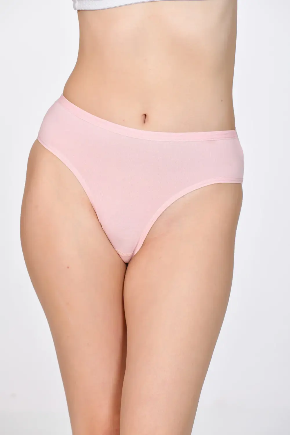 Kadın Slip Külot Pudra Pembe Rengi 4'lü paket