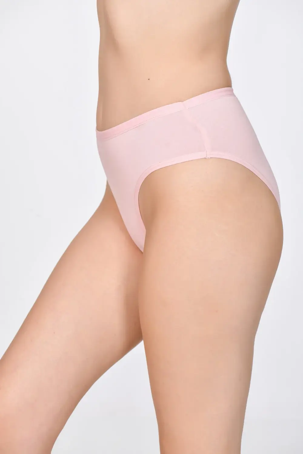 Kadın Slip Külot Pudra Pembe Rengi 4'lü paket