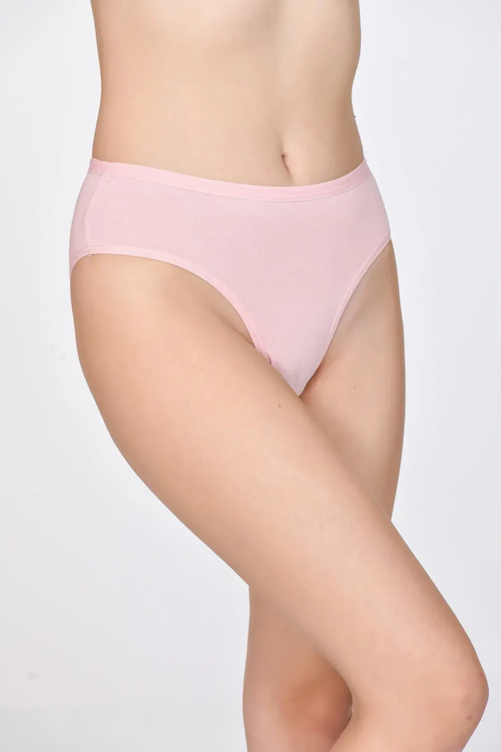 Kadın Slip Külot Pudra Pembe Rengi 4'lü paket