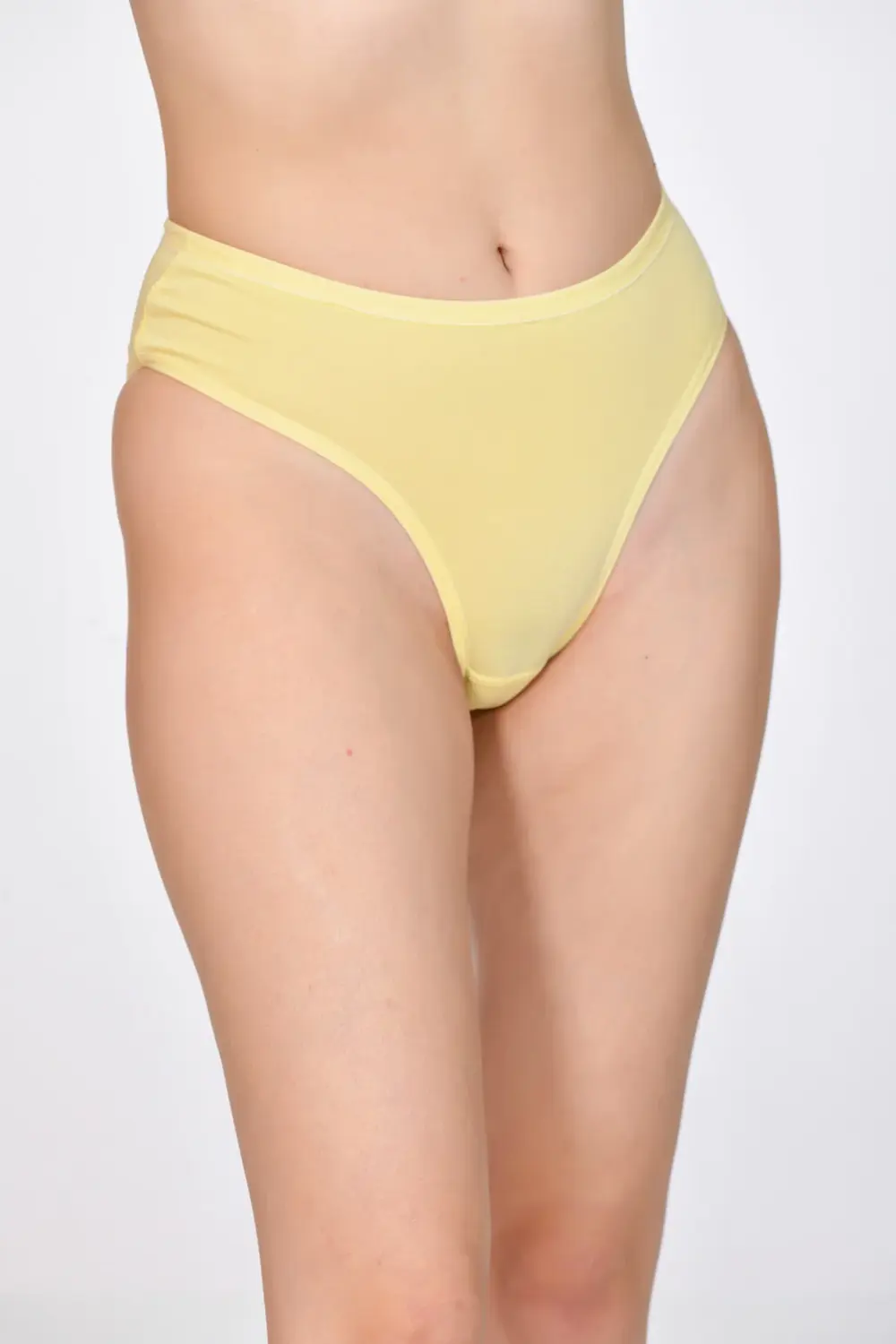 Kadın Slip Külot Sarı Renk 4'lü paket