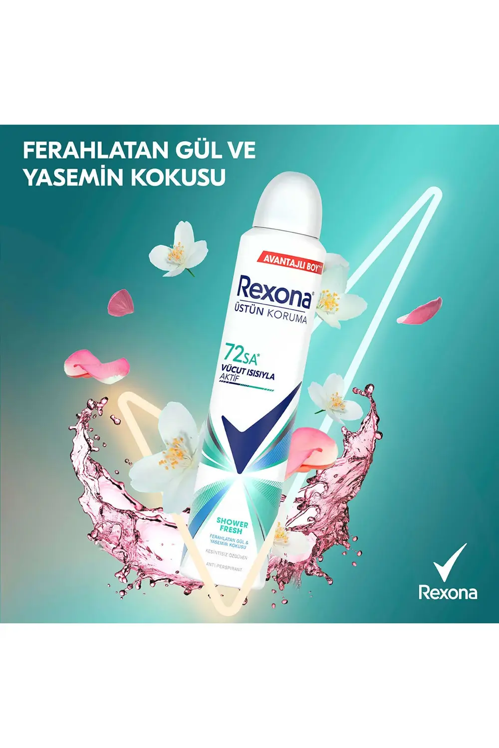 Kadın Sprey Deodorant Shower Fresh 72 Saat Kesintisiz Koruma 200