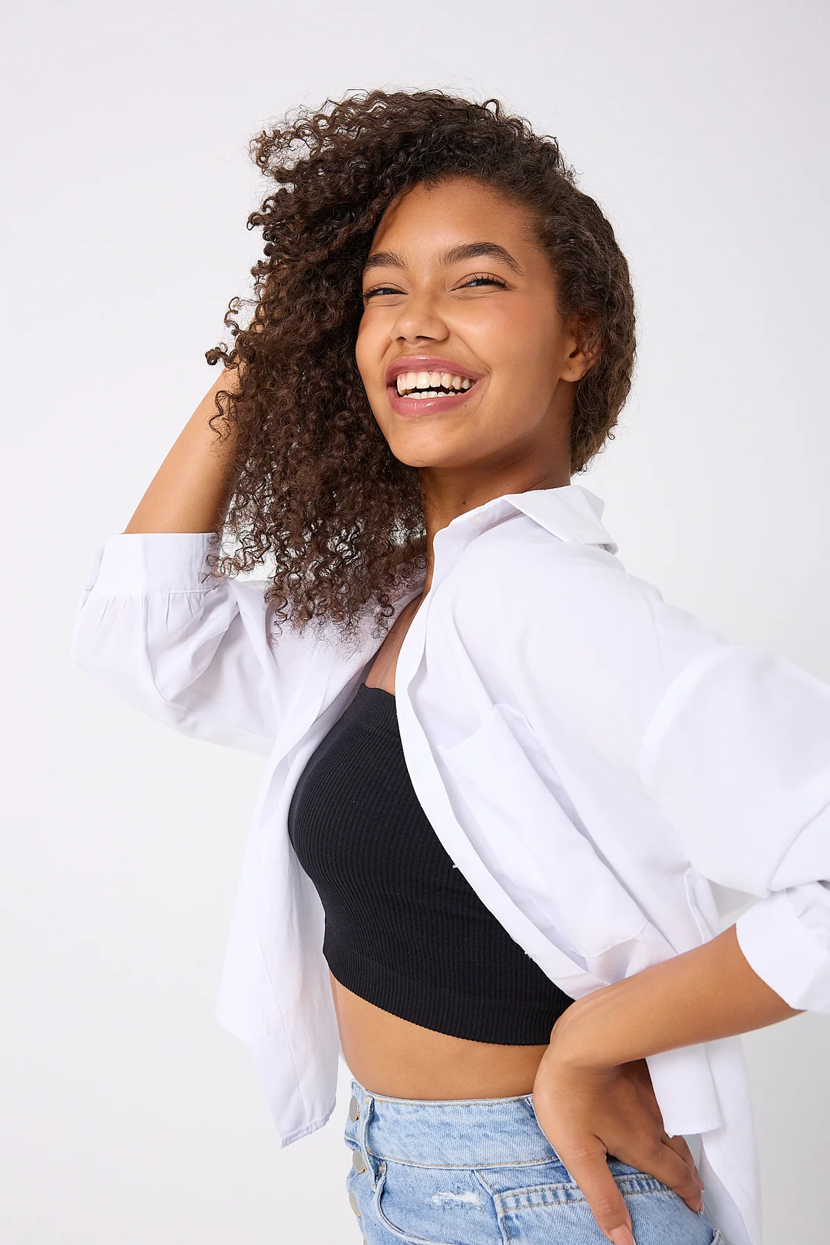 Kadın Straplez Crop Top