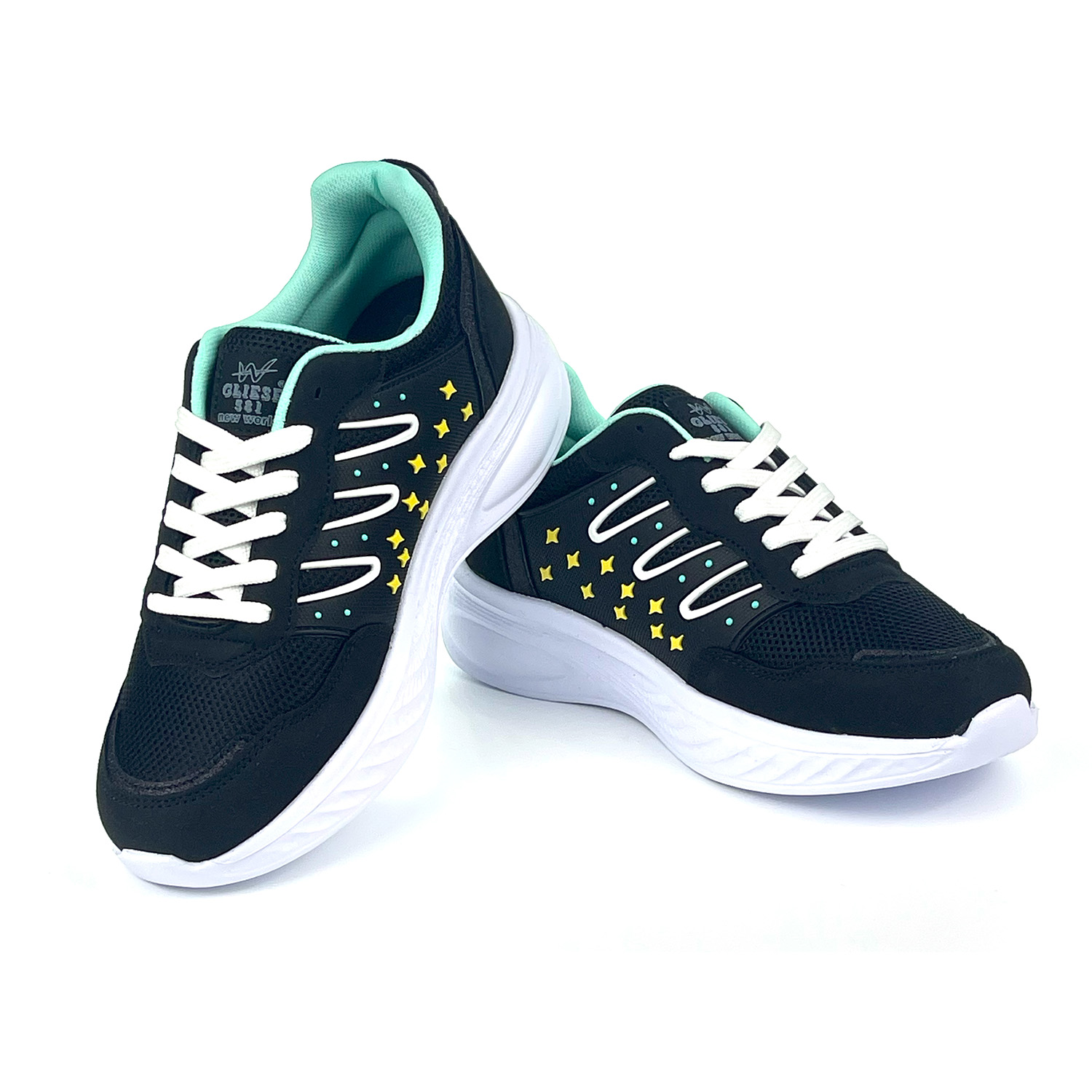 Kajila Kadın Su Yeşili Fileli Günlük Rahat Sneaker Spor Ayakkabı