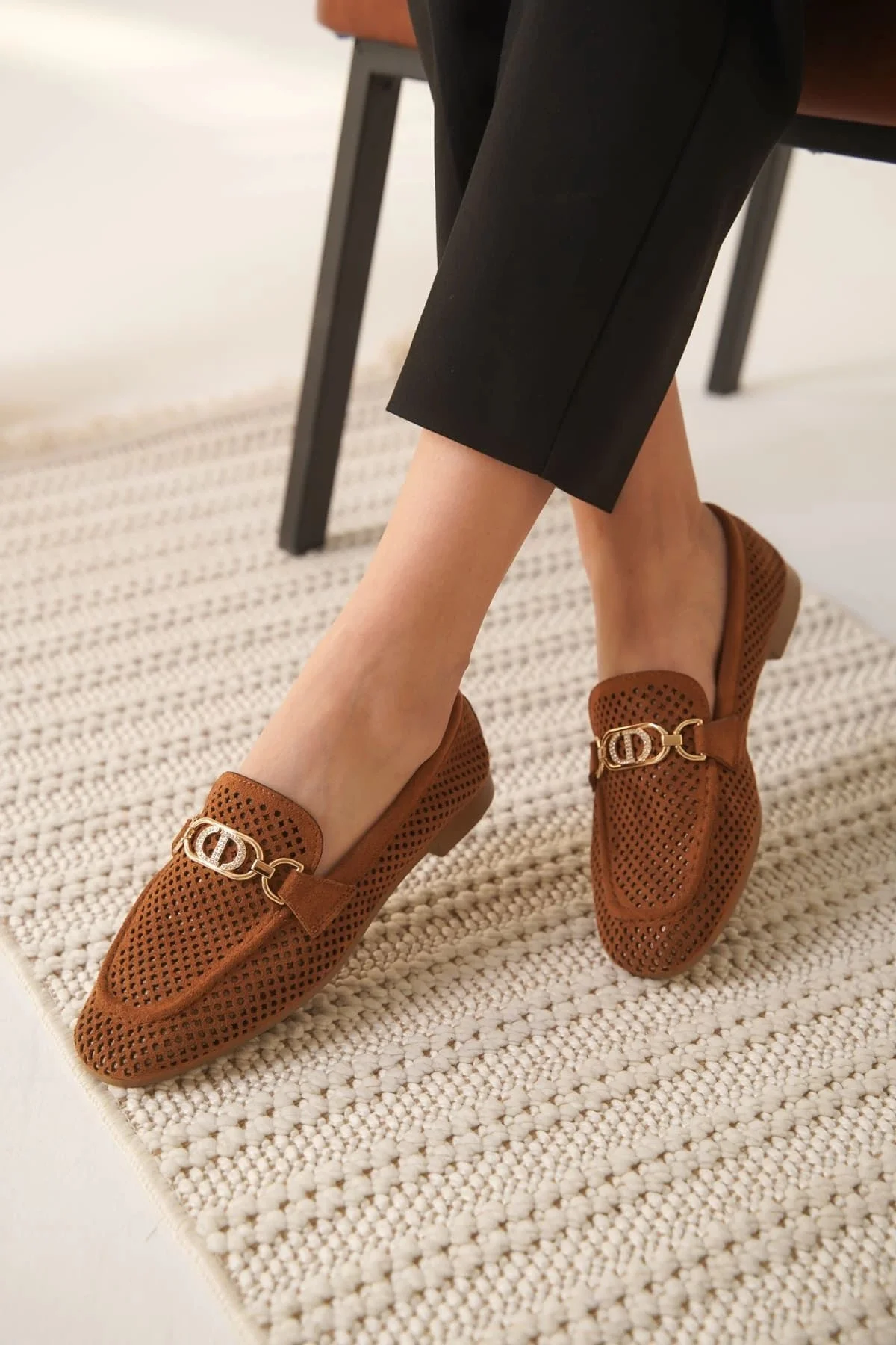 Kadın Süet Taba Günlük Ayakkabı TR27MS02C