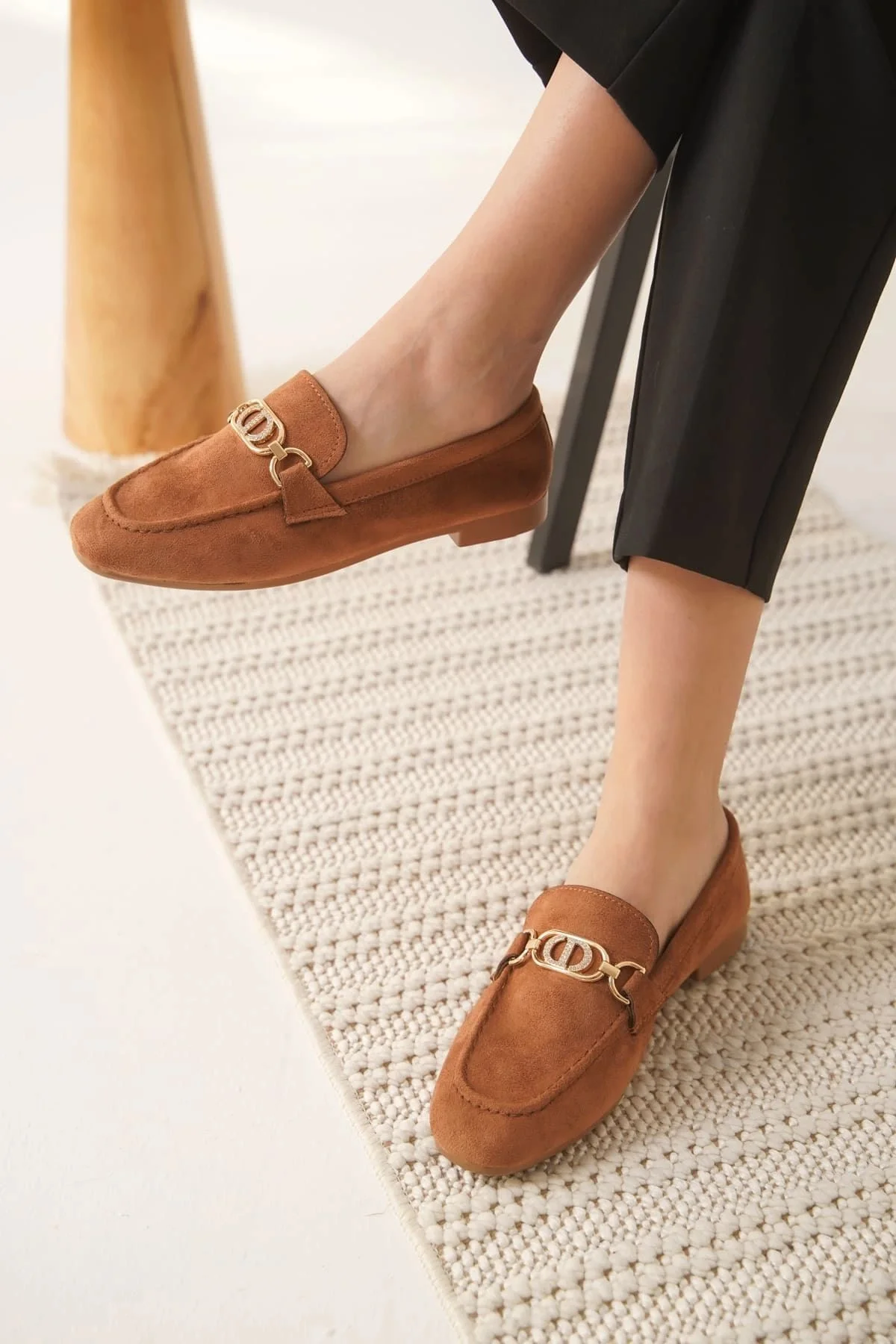 Kadın Süet Taba Günlük Ayakkabı TR27MS01C