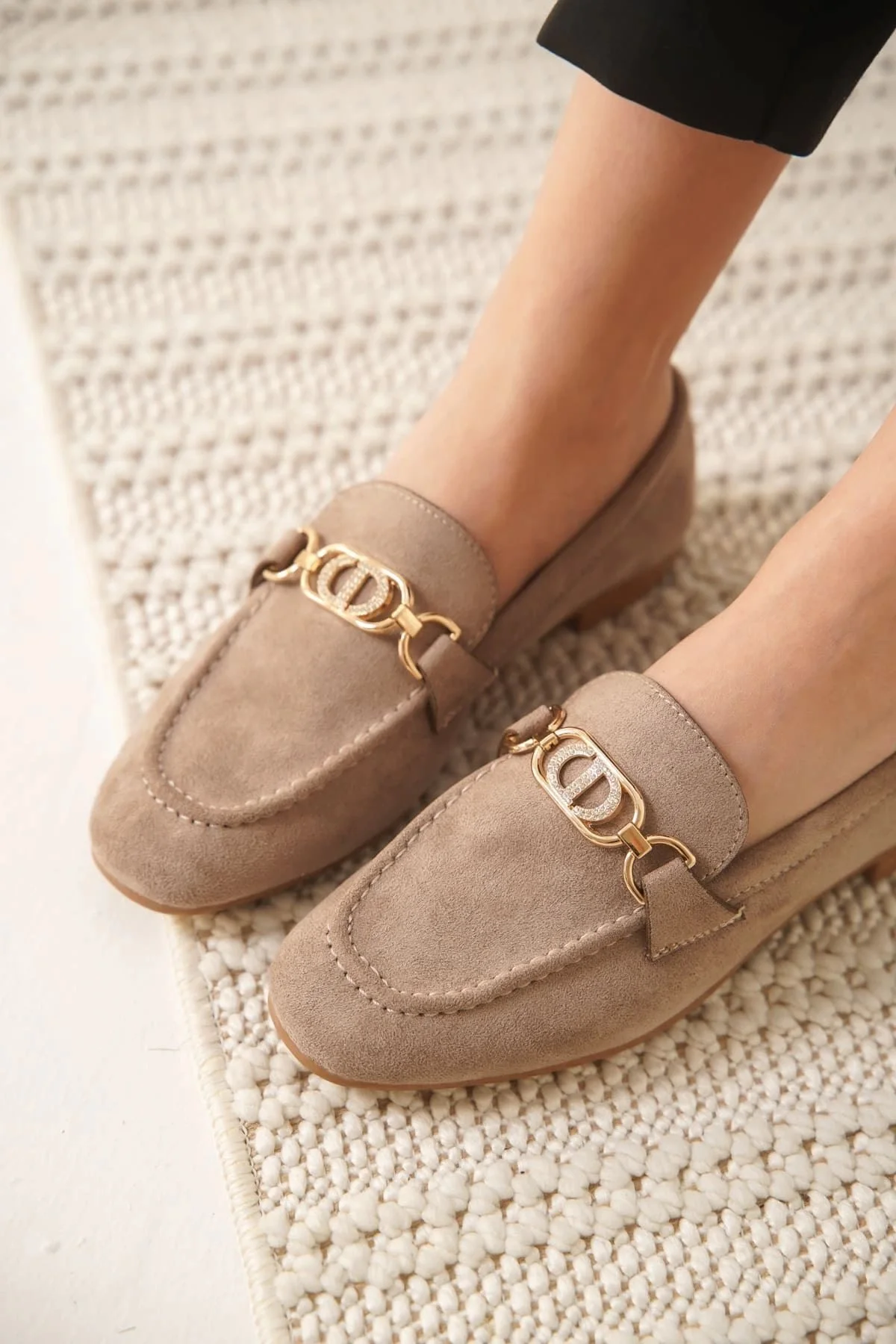 Kadın Süet Vizon Günlük Ayakkabı TR27MS01D