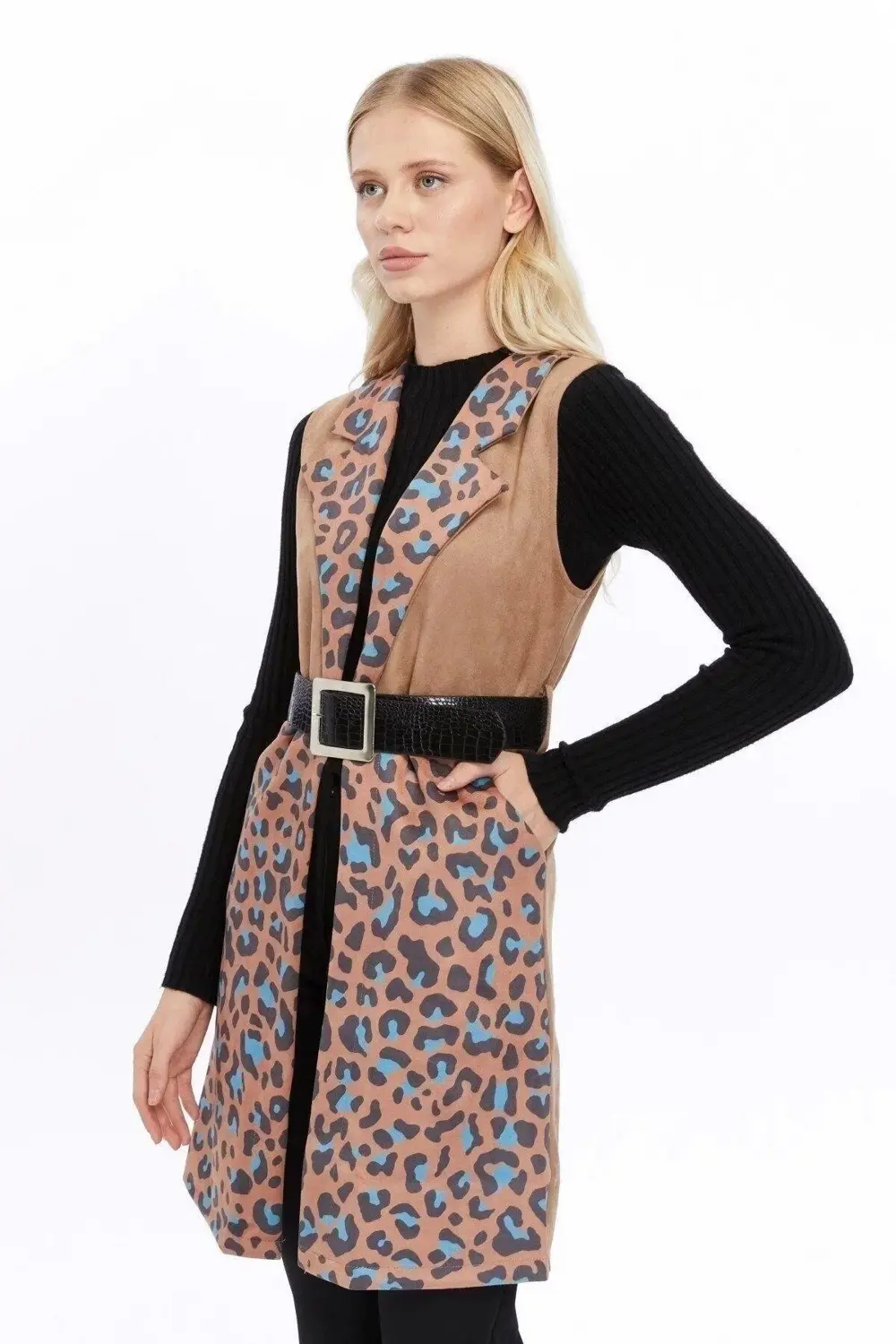 Apsen Kadın Süet Yelek 8023/95