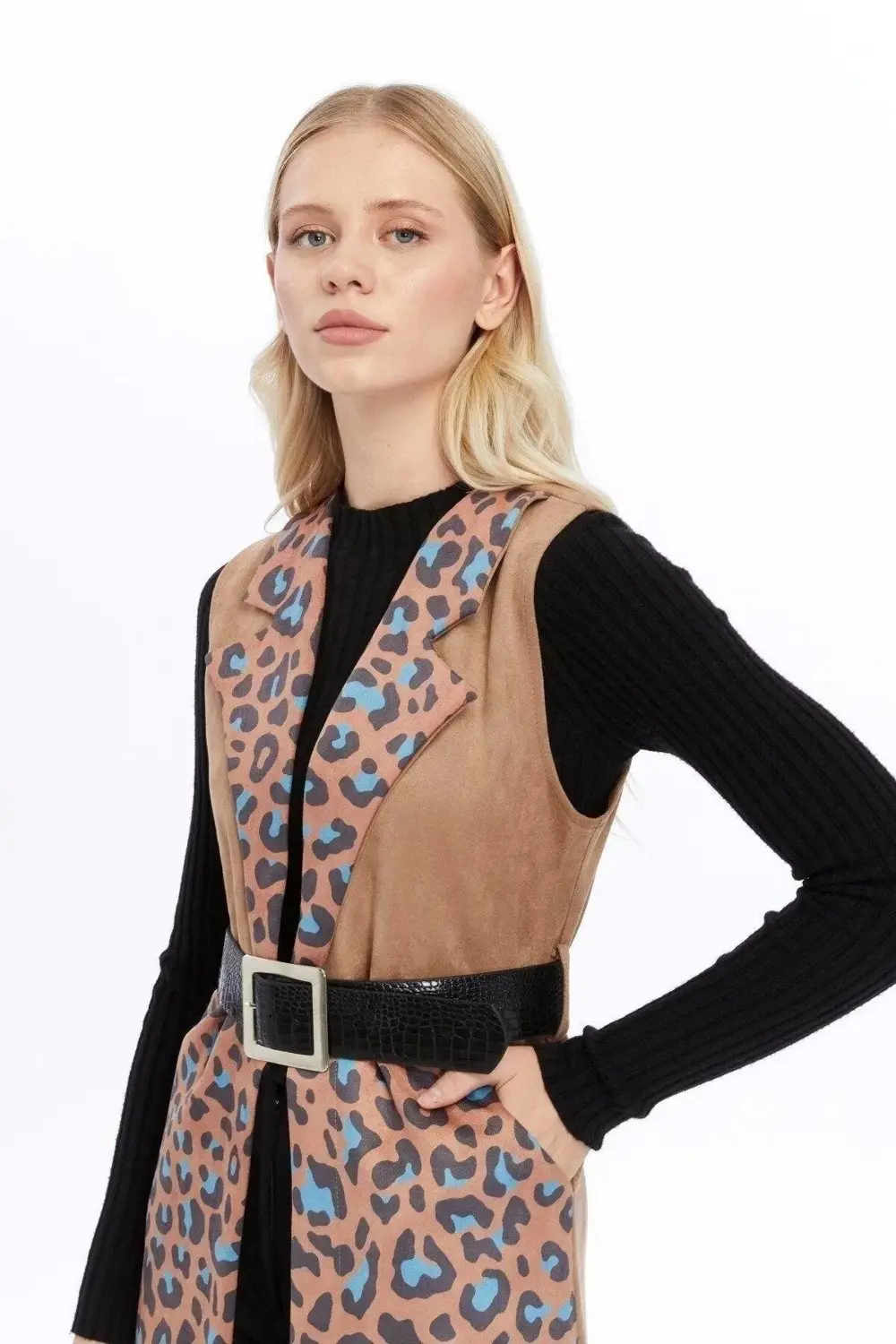 Apsen Kadın Süet Yelek 8023/95