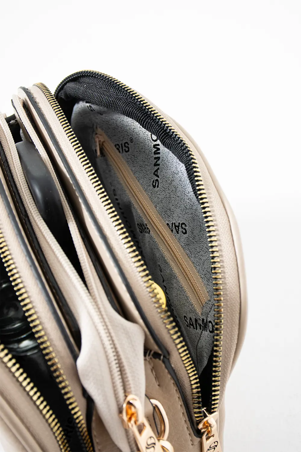 Kadın Suni Deri 4 Bölmeli Ayarlanabilir Çapraz Askılı Çapraz Ve O