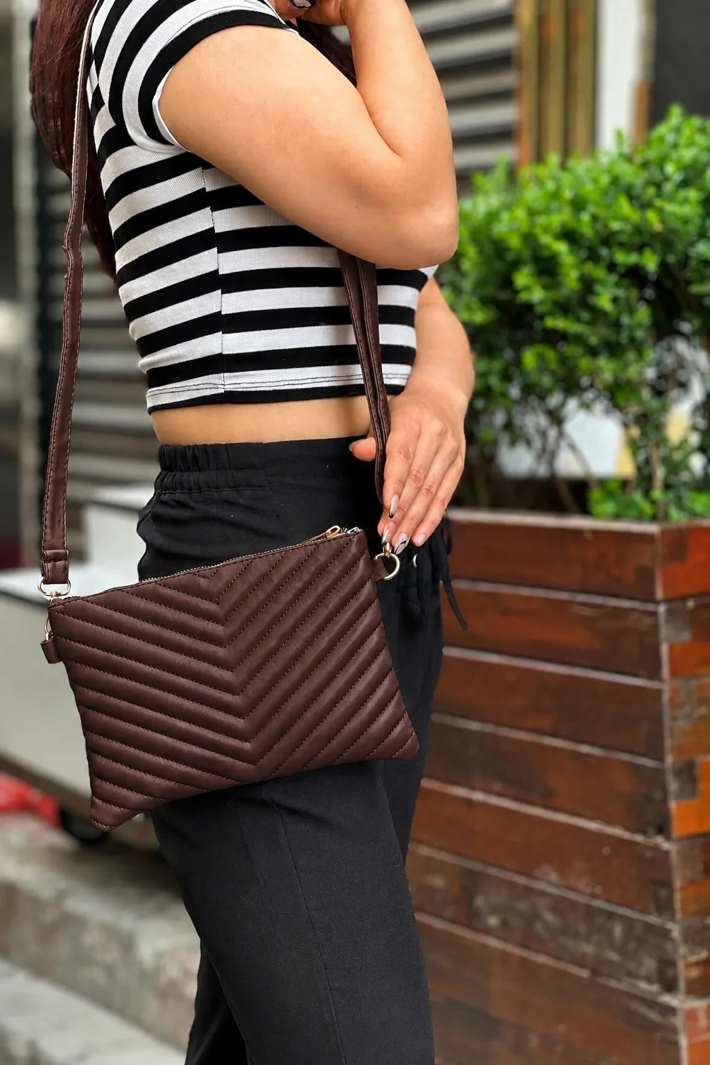 Kadın Suni Deri Ayarlanabilir Çapraz Ve El Askılı Portföy, Clutch Kadın Suni Deri Ayarlanabilir Çapraz Ve El Askılı Portföy, Clutch