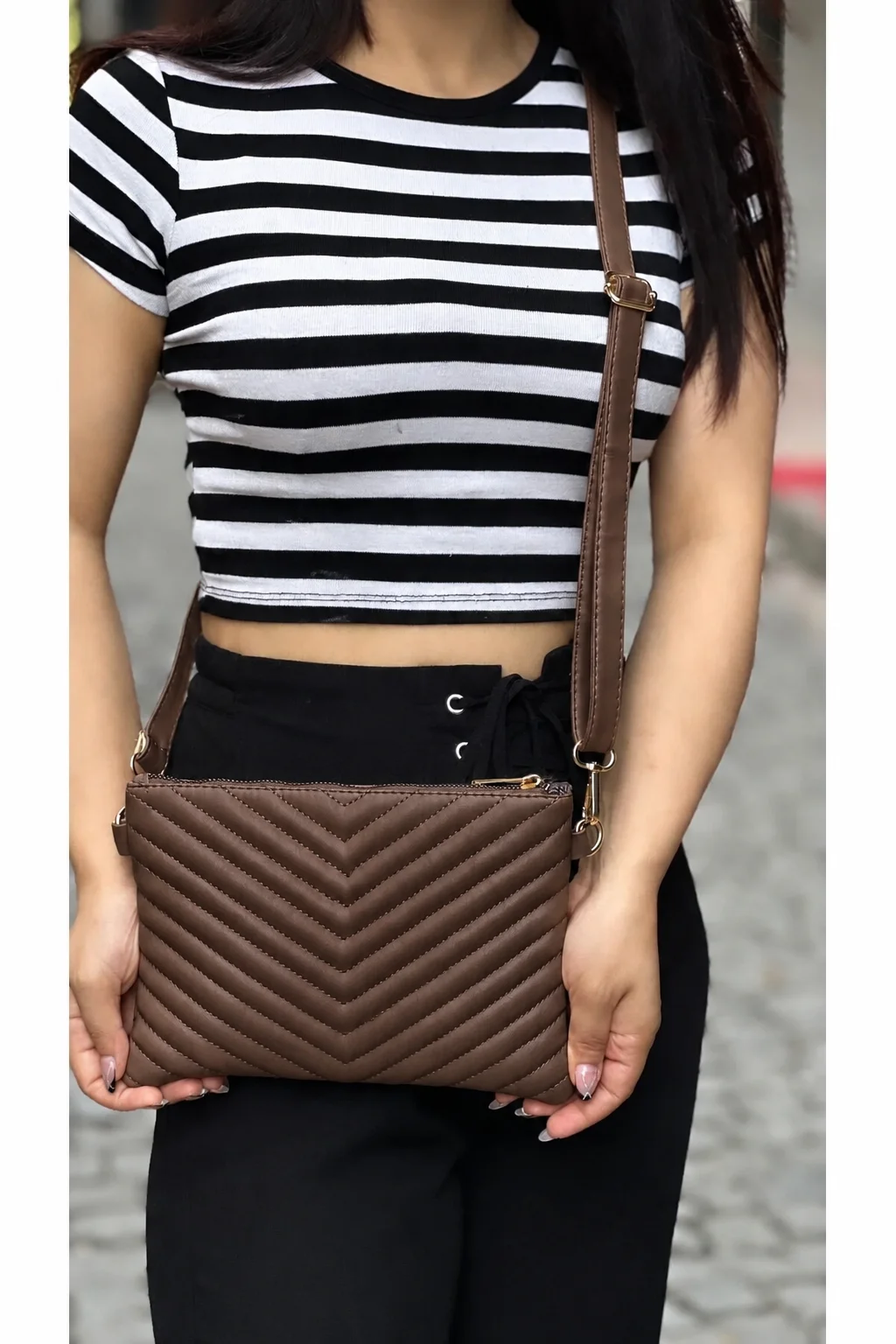 Kadın Suni Deri Ayarlanabilir Çapraz Ve El Askılı Portföy, Clutch Kadın Suni Deri Ayarlanabilir Çapraz Ve El Askılı Portföy, Clutch