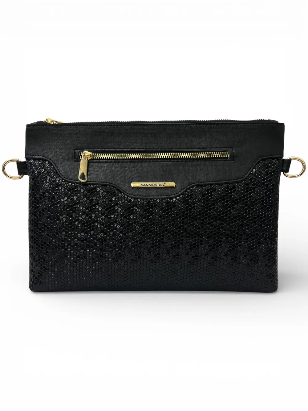 Kadın Suni Deri Ayarlanabilir Çapraz Askılı Ve El Askılı Siyah Da