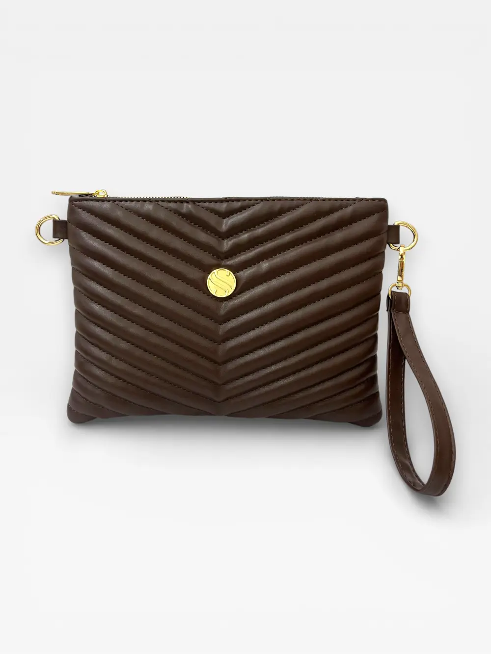 Kadın Suni Deri Ayarlanabilir Çapraz Ve El Askılı Portföy, Clutch