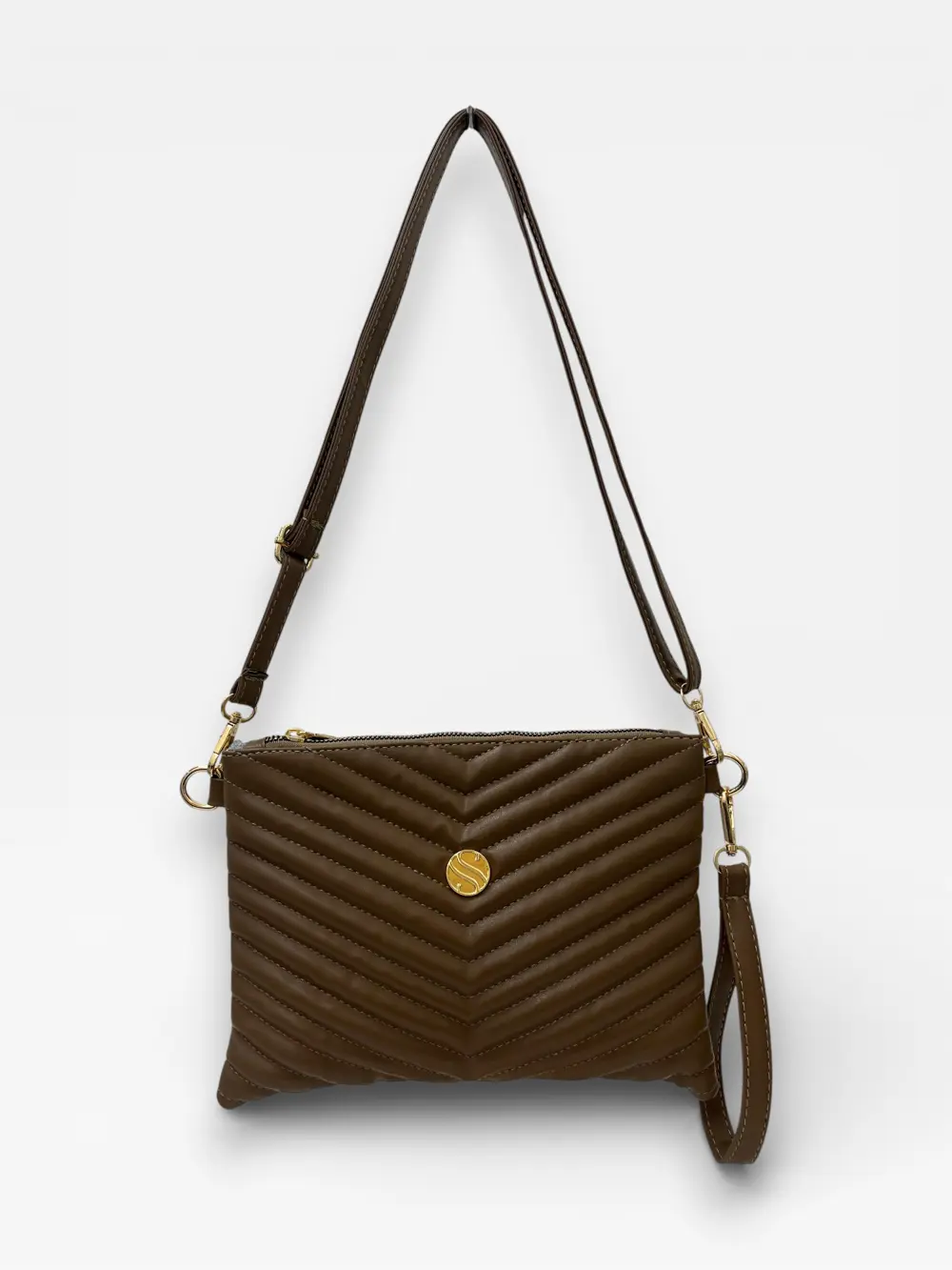 Kadın Suni Deri Ayarlanabilir Çapraz Ve El Askılı Portföy, Clutch