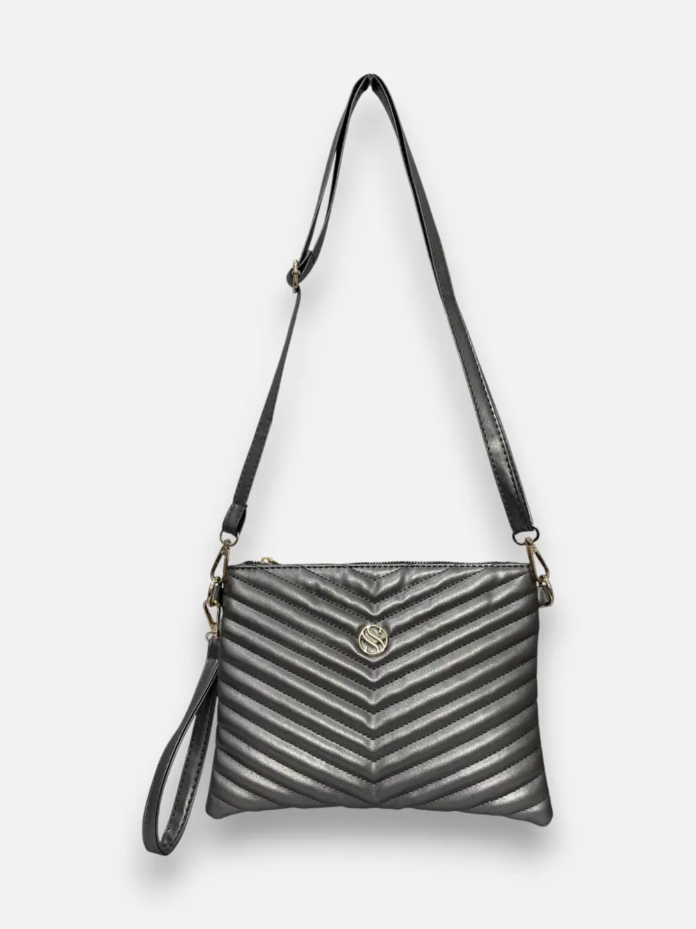 Kadın Suni Deri Ayarlanabilir Çapraz Ve El Askılı Portföy, Clutch