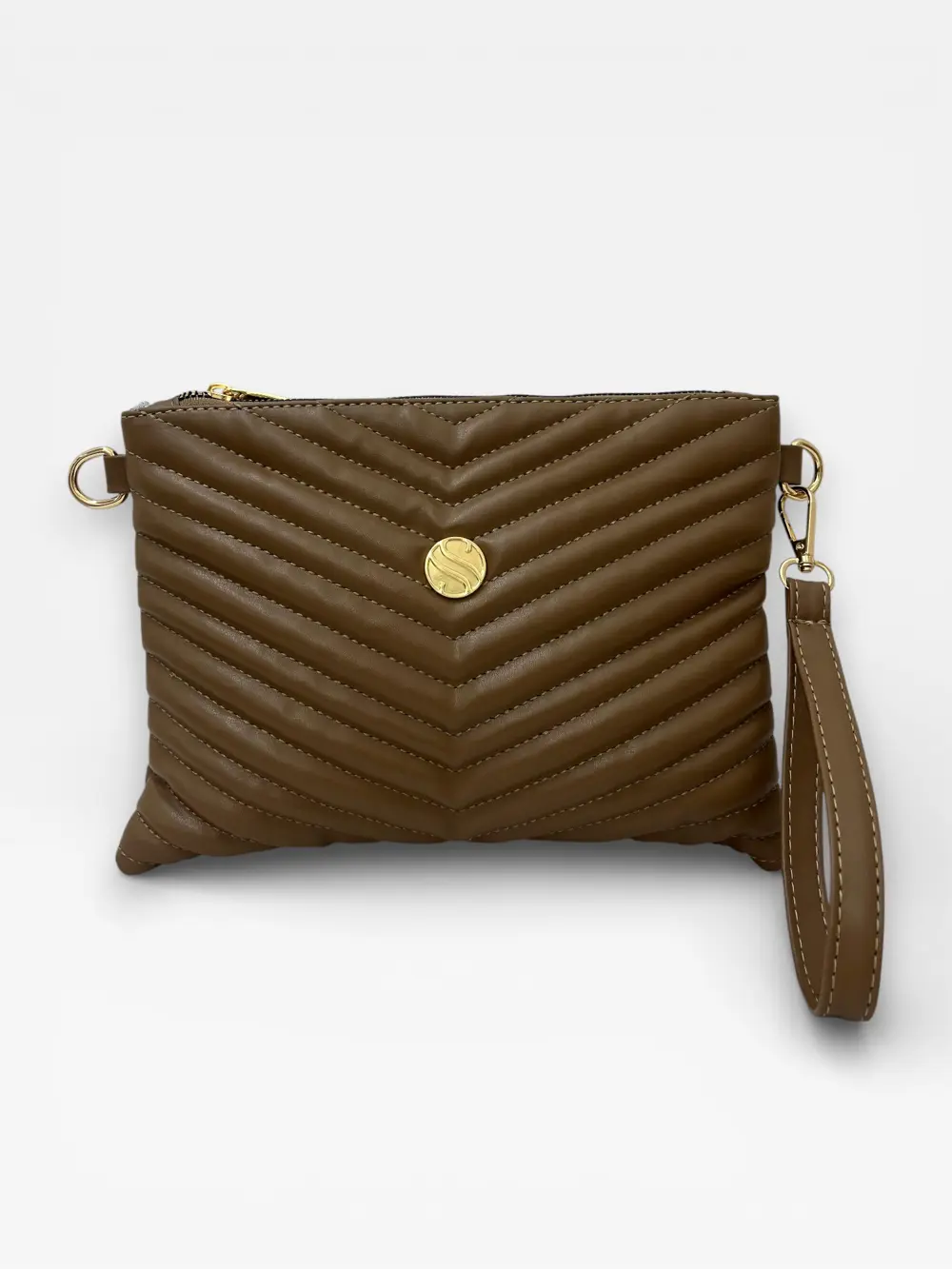 Kadın Suni Deri Ayarlanabilir Çapraz Ve El Askılı Portföy, Clutch