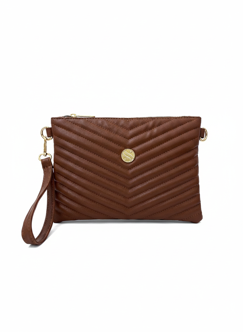 Kadın Suni Deri Taba Renkli Ayarlanabilir Çapraz Ve El Askılı Por