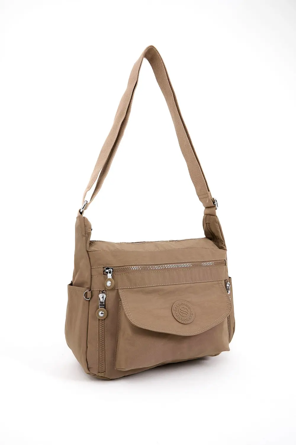 Kadın Suya Dayanıklı Krinkıl Kumaş Çok Gözlü Ayarlanabilir Çapraz