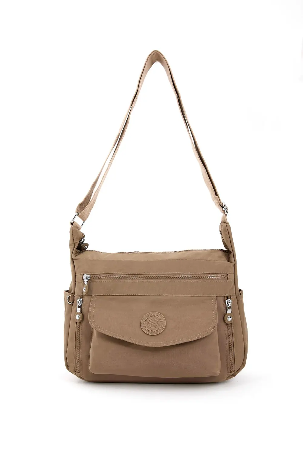 Kadın Suya Dayanıklı Krinkıl Kumaş Çok Gözlü Ayarlanabilir Çapraz