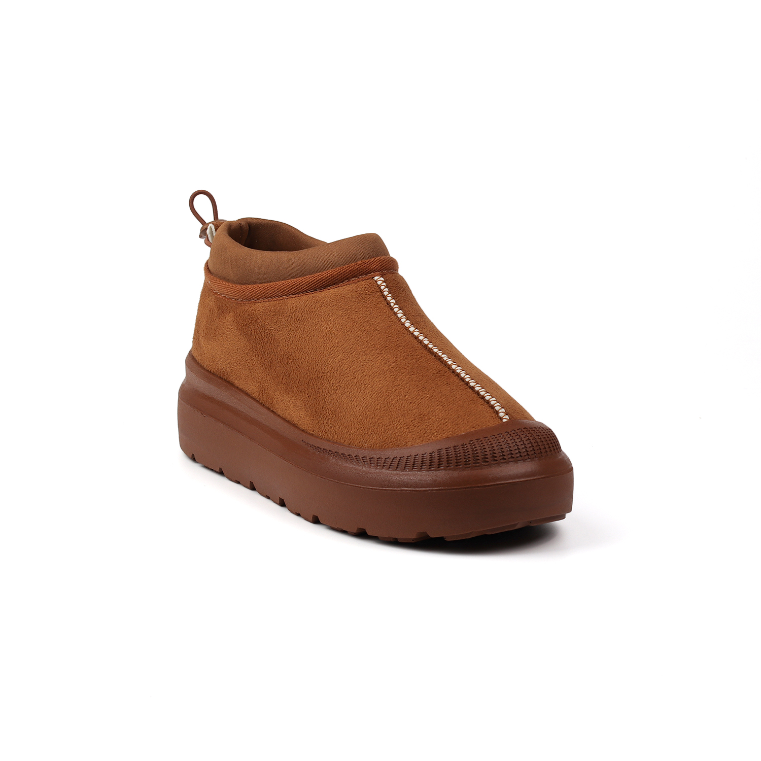 Kadın Taba Süet İçi Kürklü Bot - Kalın Tabanlı, Rahat, Kaymaz, Gü