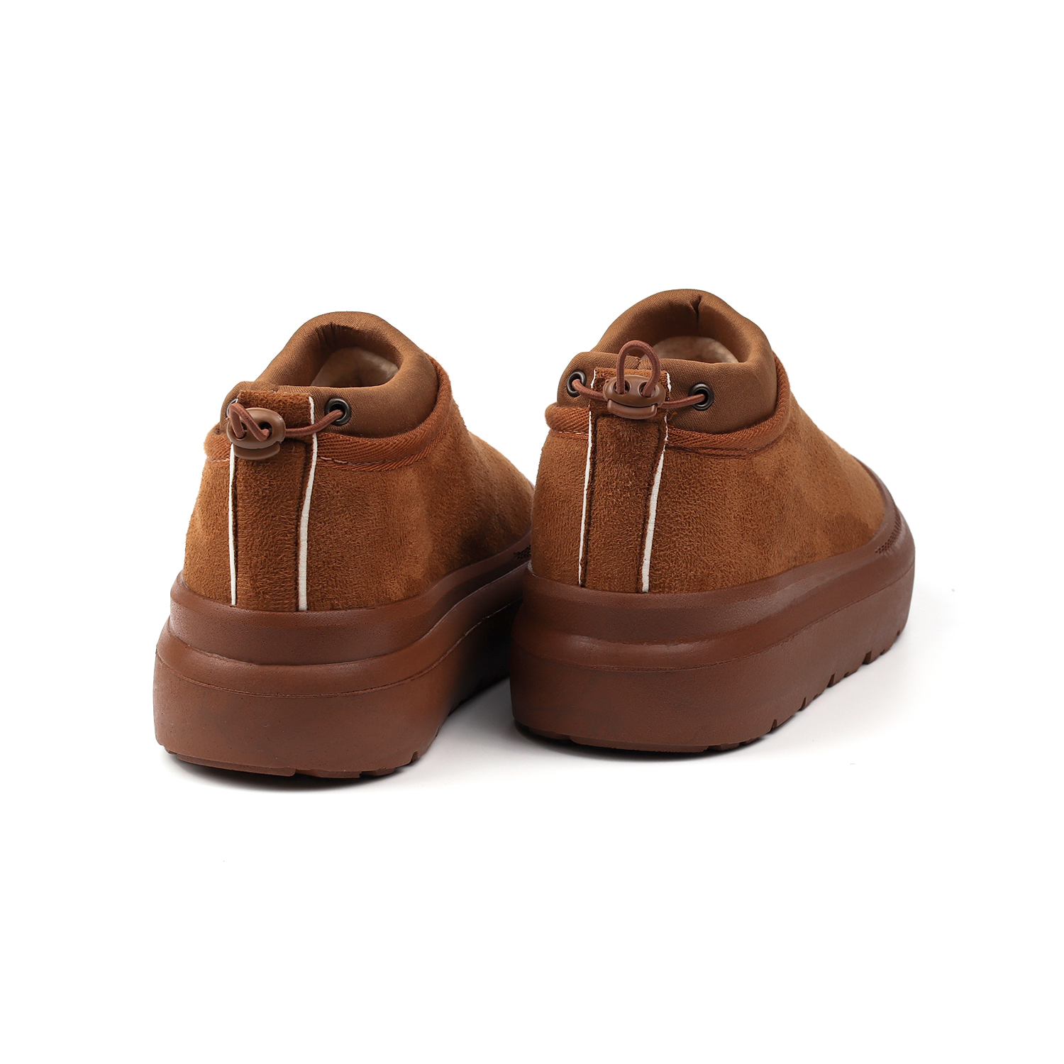 Kadın Taba Süet İçi Kürklü Bot - Kalın Tabanlı, Rahat, Kaymaz, Gü