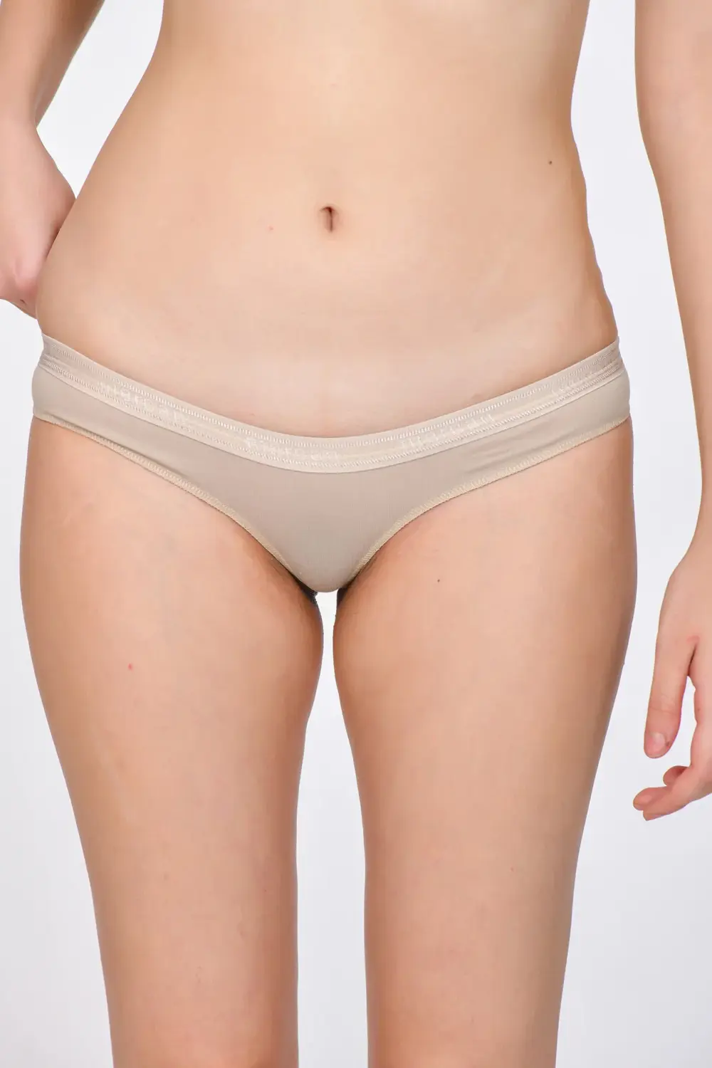 Kadın Tanga Külot Vizon 3'lü Paket