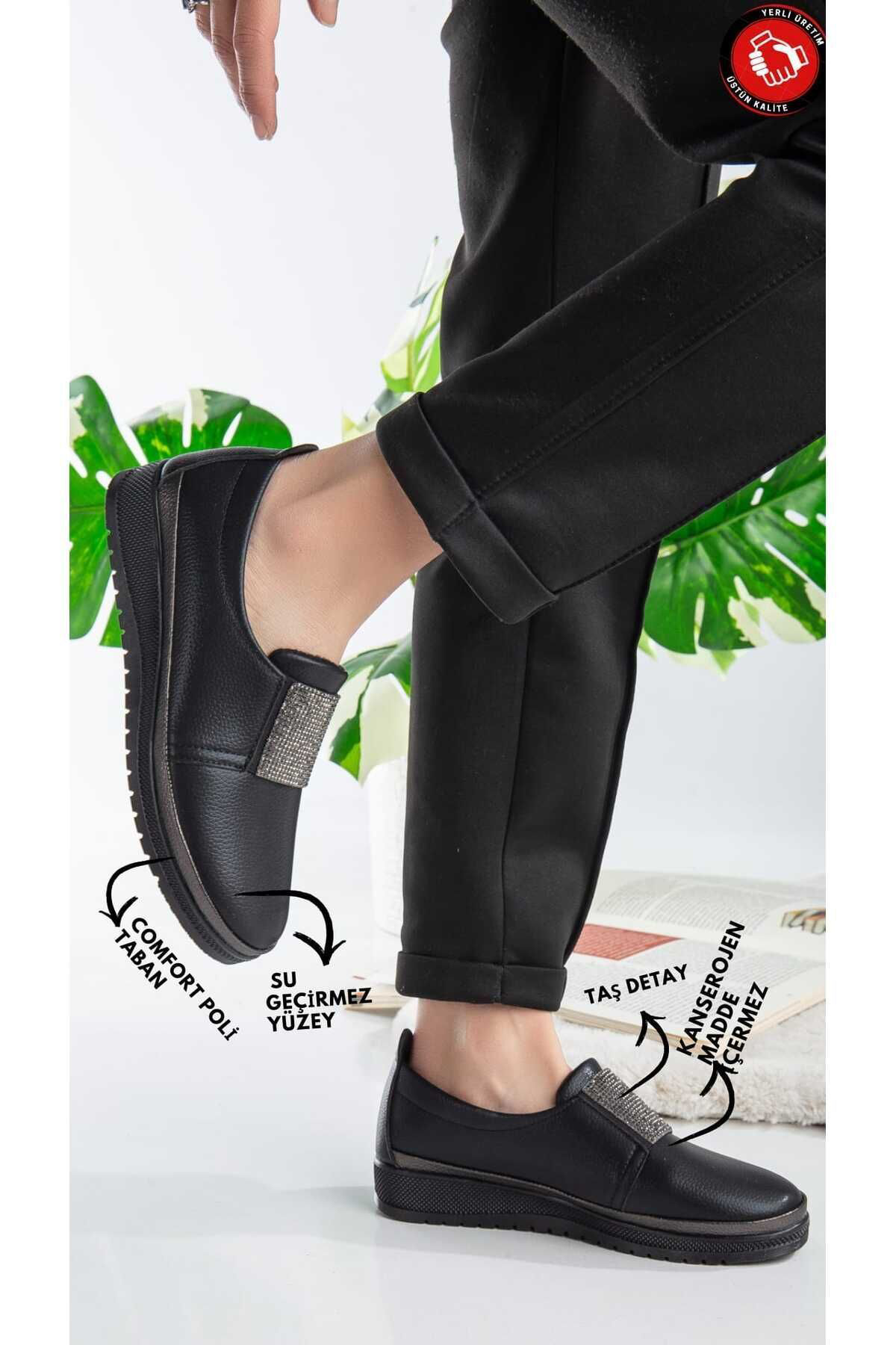 Nayad Bal Kadın Taşlı Hafif Rahat Ayakkabı