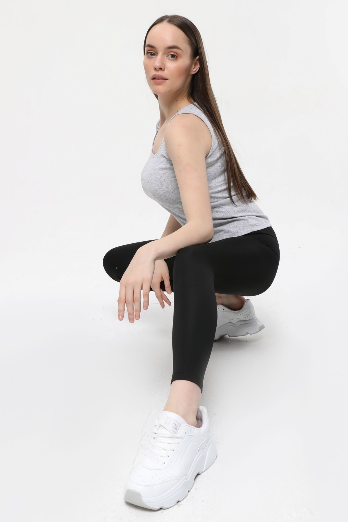 Defys Kadin Yüksek Bel Toparlayici Tayt Siyah