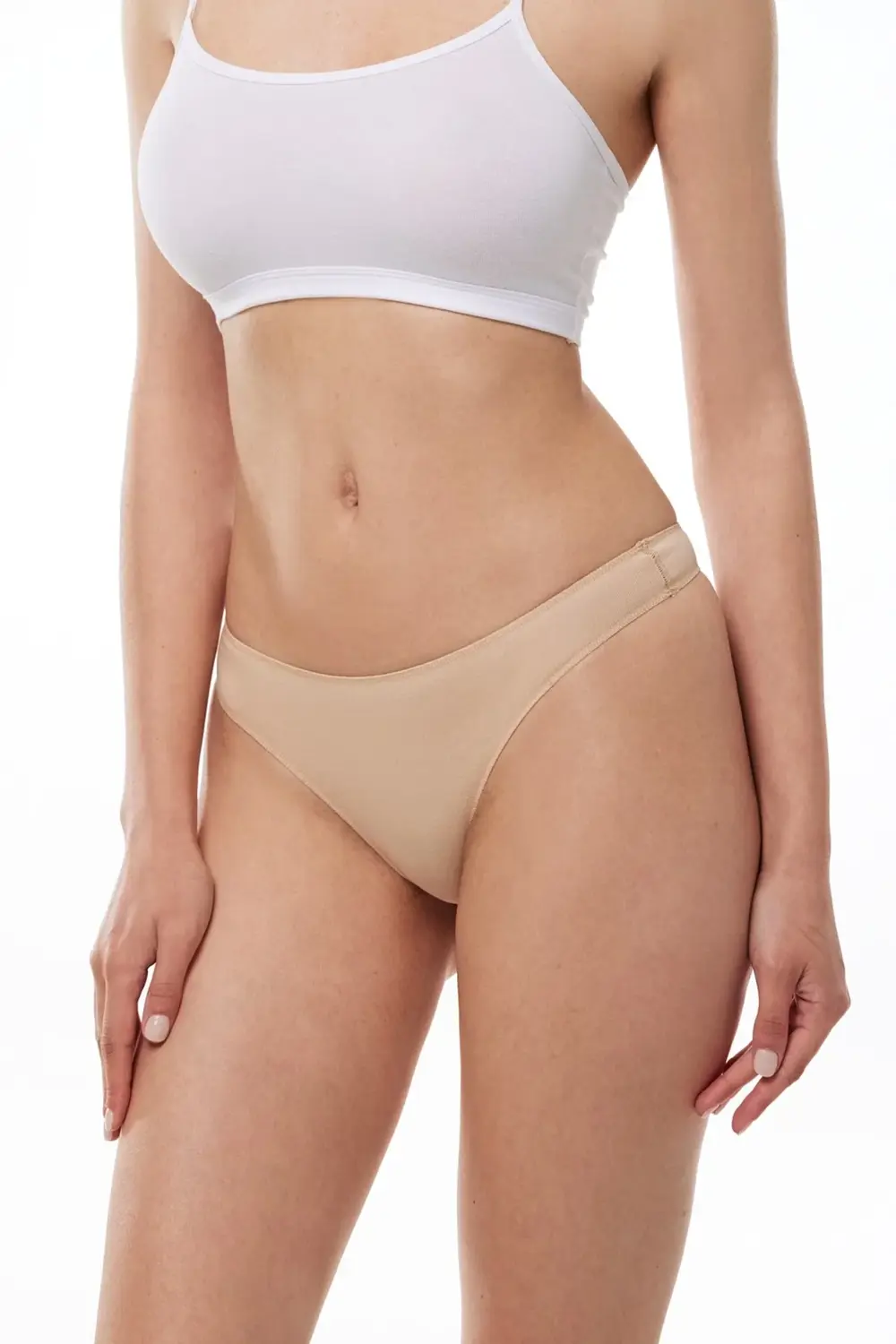 Kadın Ten 6 Lı Paket Modal String Tanga 186