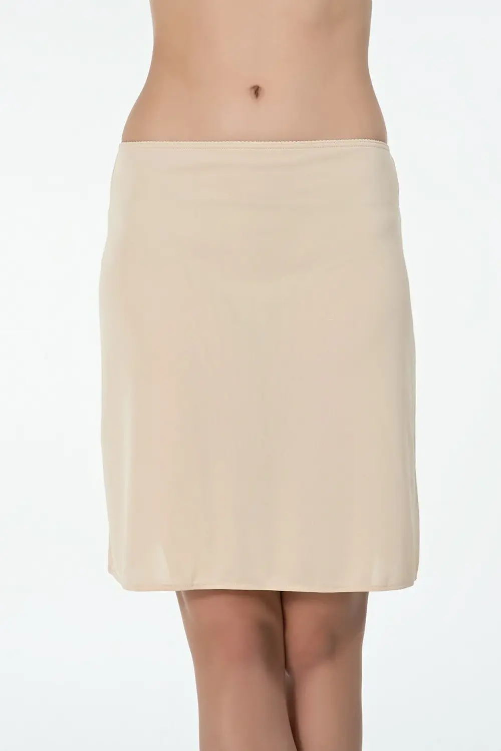 Kadın Ten Basic Midi Jüpon JP0048701TEN